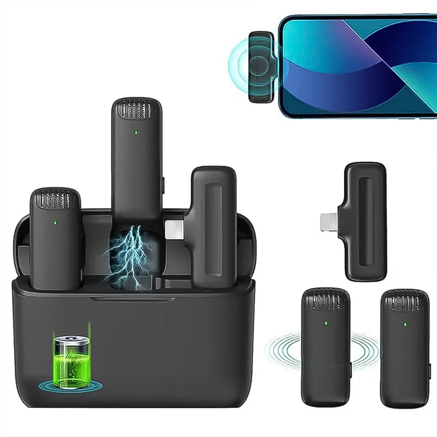 USB-C wireless microphone India, wireless collar mic for Android phones, plug and play lavalier mic set, best USB-C mic for YouTube and reels, wireless mic for content creators India, lavalier mic for smartphone video recording,