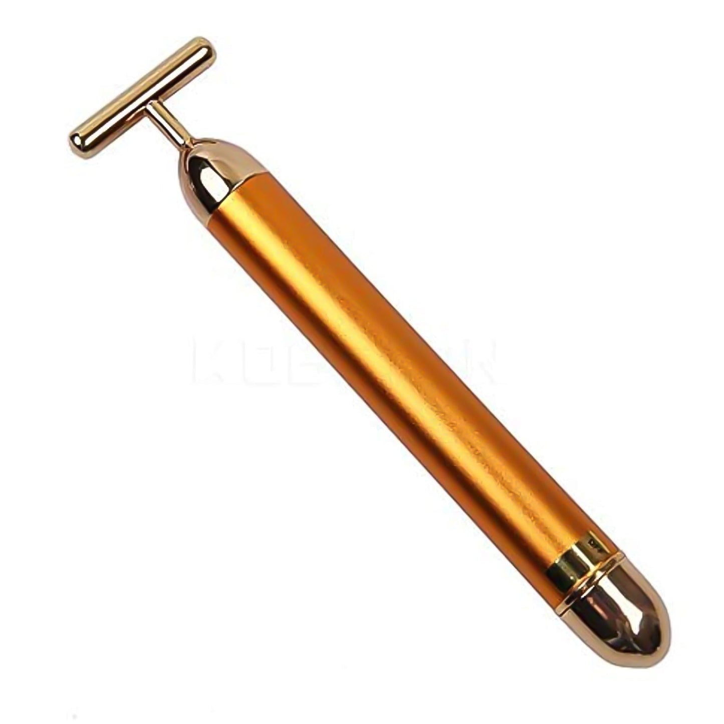 electric vibrating face roller, gold plated facial massager,