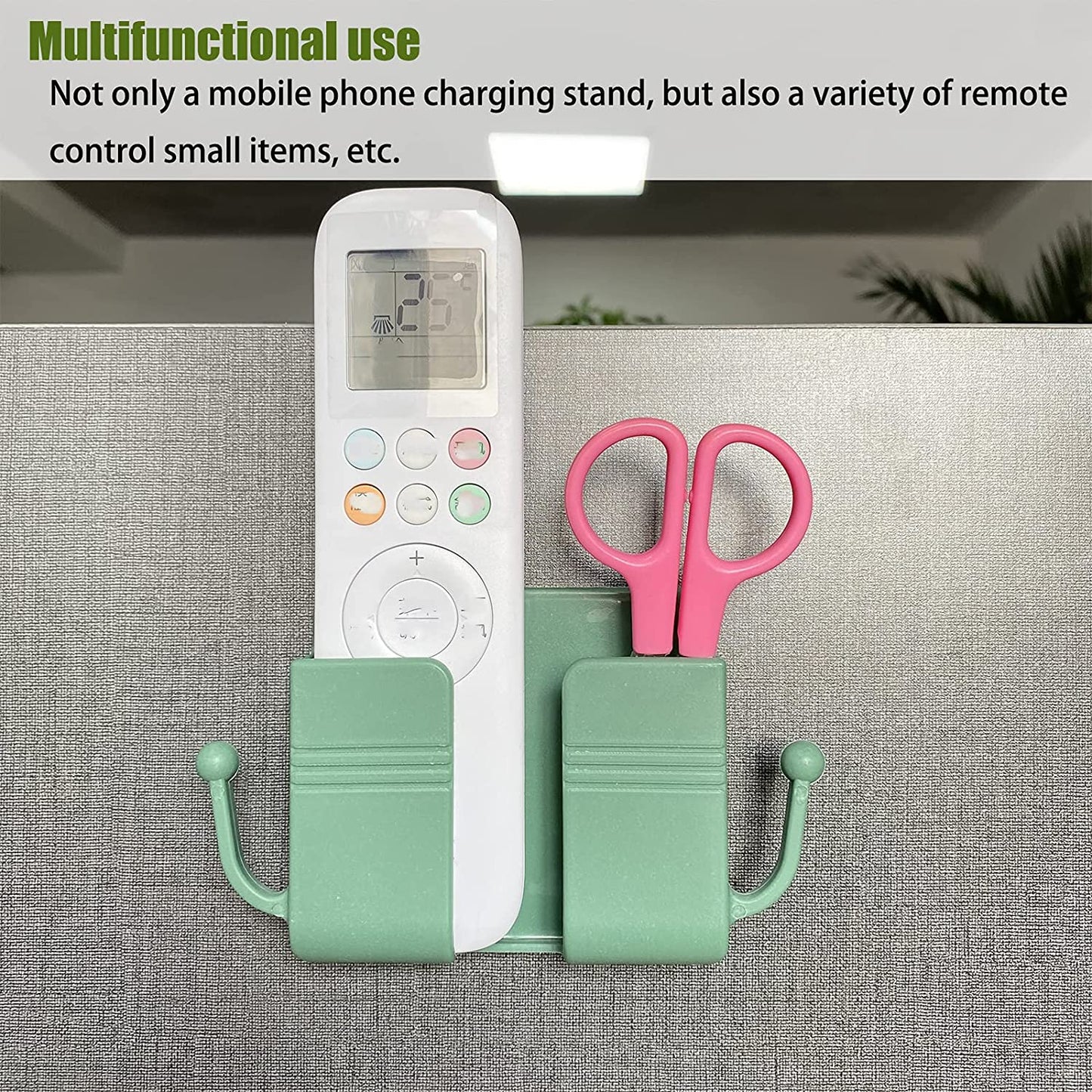 wall mount mobile stand, mobile holder with hook, wall hook for phone, plastic wall hanger, multipurpose phone stand, adhesive mobile stand, wall holder for home