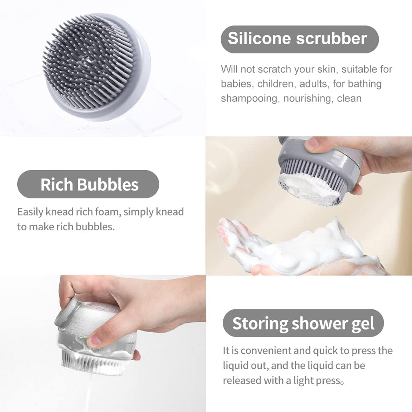 soft silicone scalp massager brush for hair washing, best shampoo brush for dandruff and deep cleansing, hair scrubber brush for daily scalp care routine,