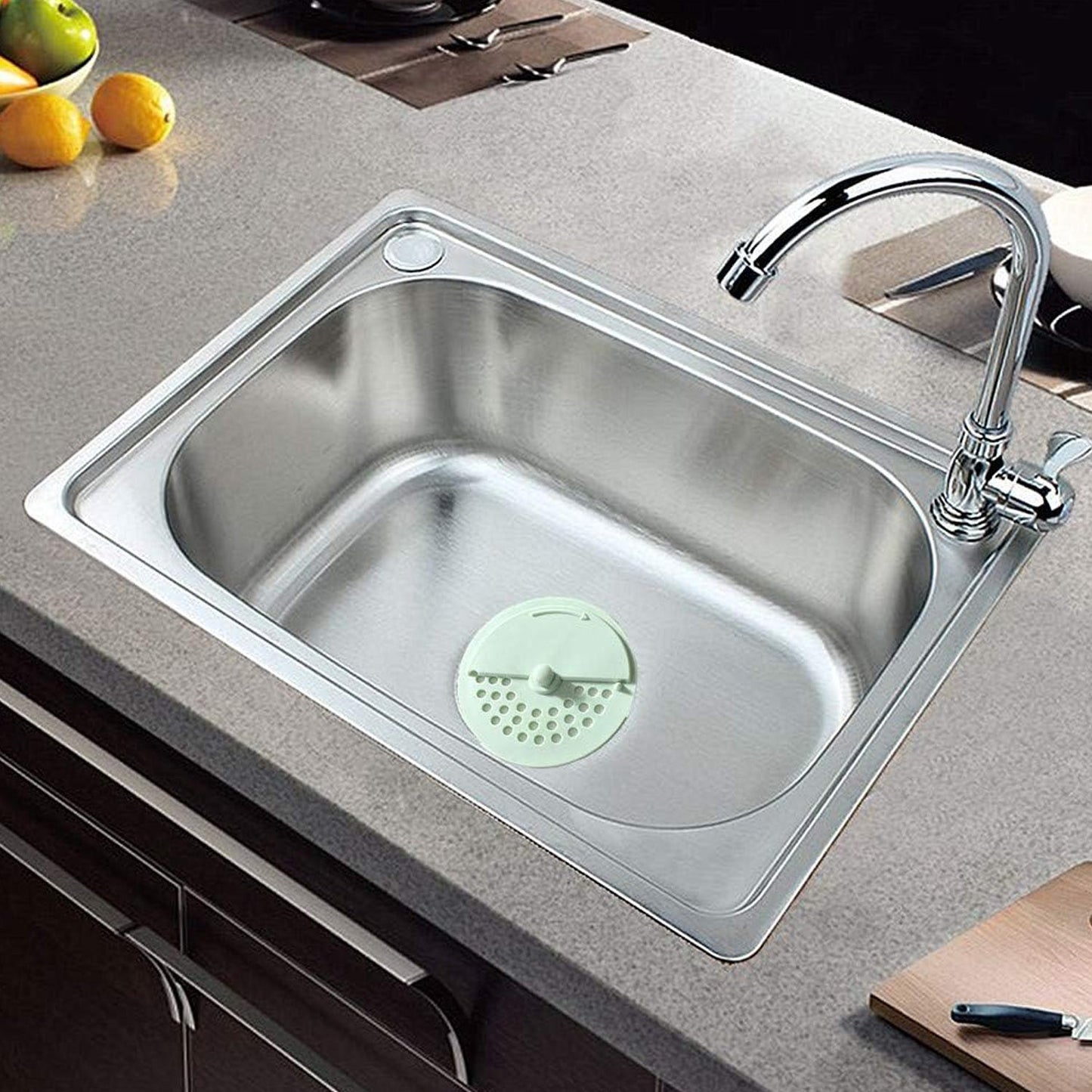 Silicone drain cover, prevents odor, for bathroom and kitchen sinks. round drain cover, rubber drain plug, anti-odor drain cover, hair catcher for shower, silicone sink filter, kitchen sink strainer, bathroom floor filter