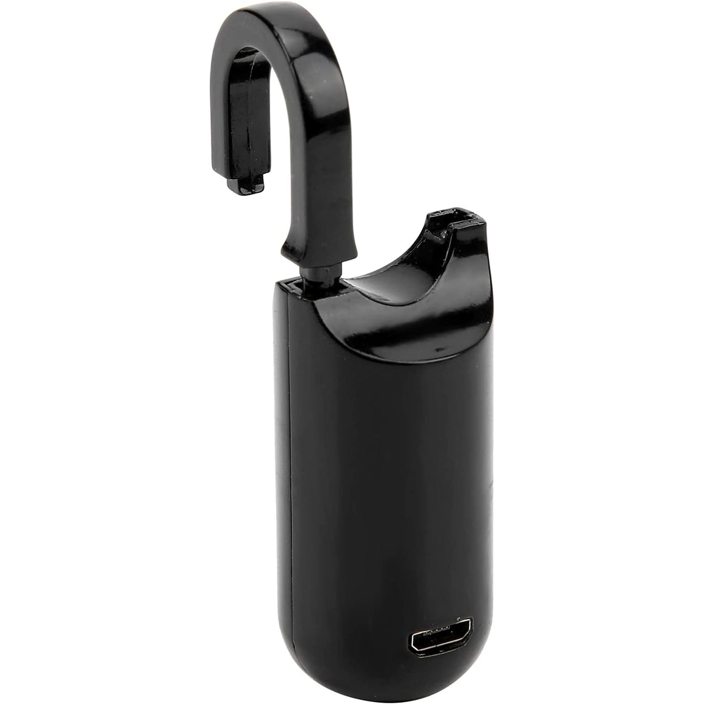 smart biometric lock with USB charging option, high security keyless padlock for travel and office use,