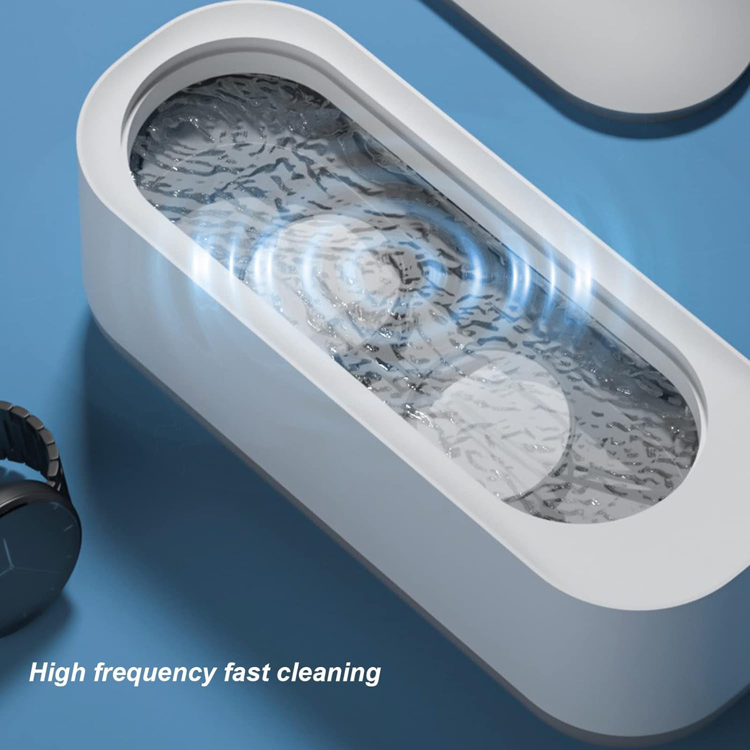 portable ultrasonic cleaner for gold and silver jewellery, home use ultrasonic jewelry cleaning machine, high frequency ultrasonic device for ornaments