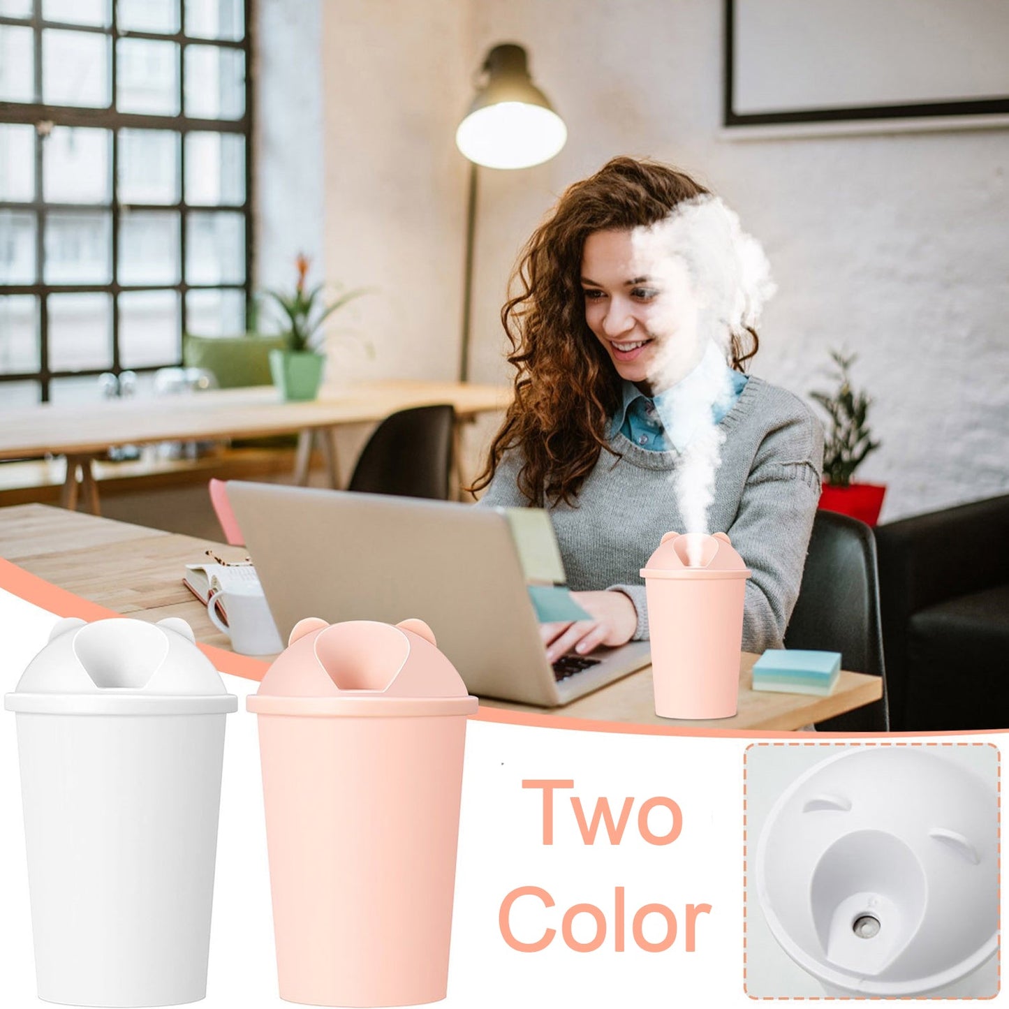 USB humidifier, bear humidifier, multicolor LED humidifier, cute humidifier, portable humidifier, desktop humidifier, mini humidifier