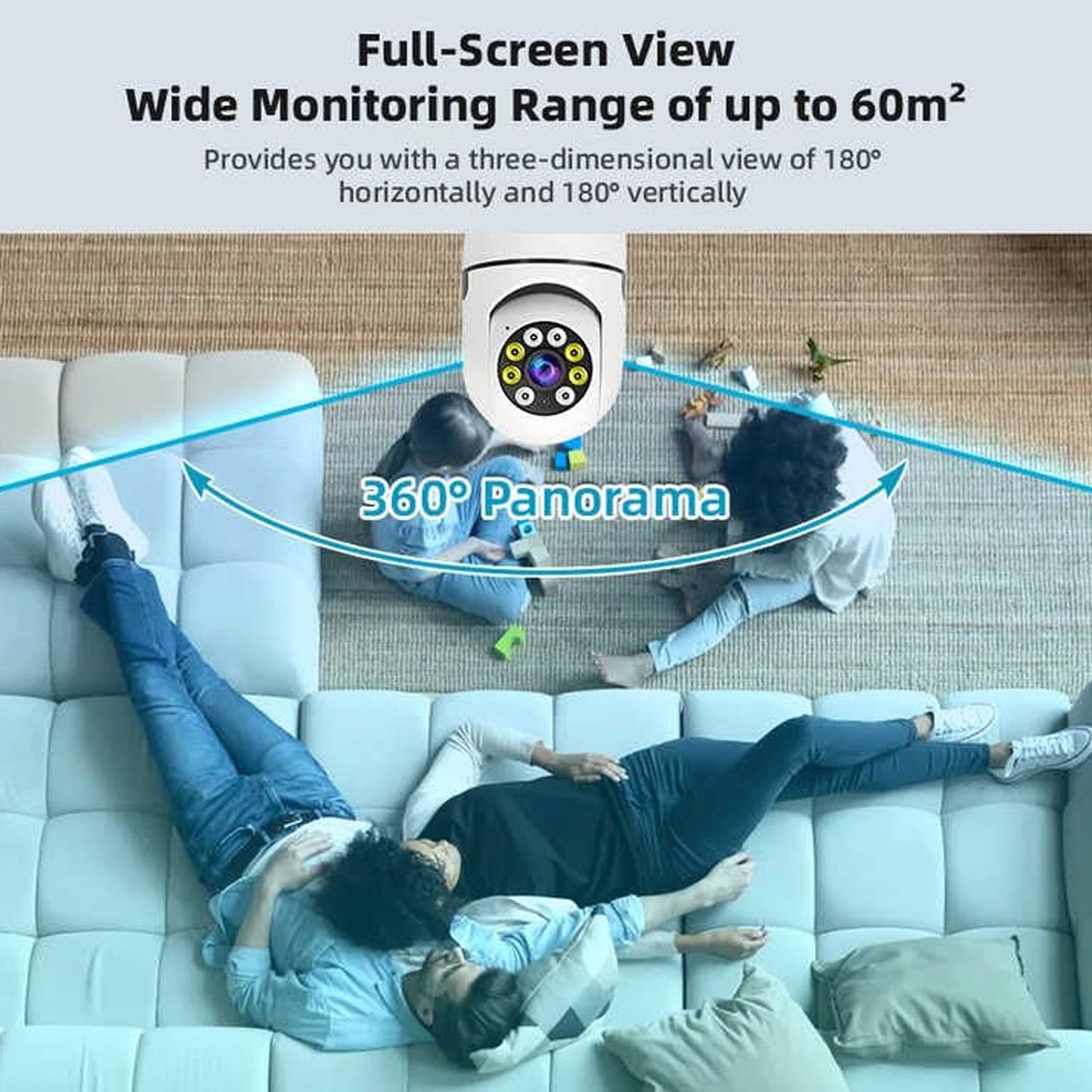 v380 panoramic camera, wifi ip cctv camera, fisheye surveillance camera, smart wireless security camera, 360 indoor cctv, mobile app security camera,