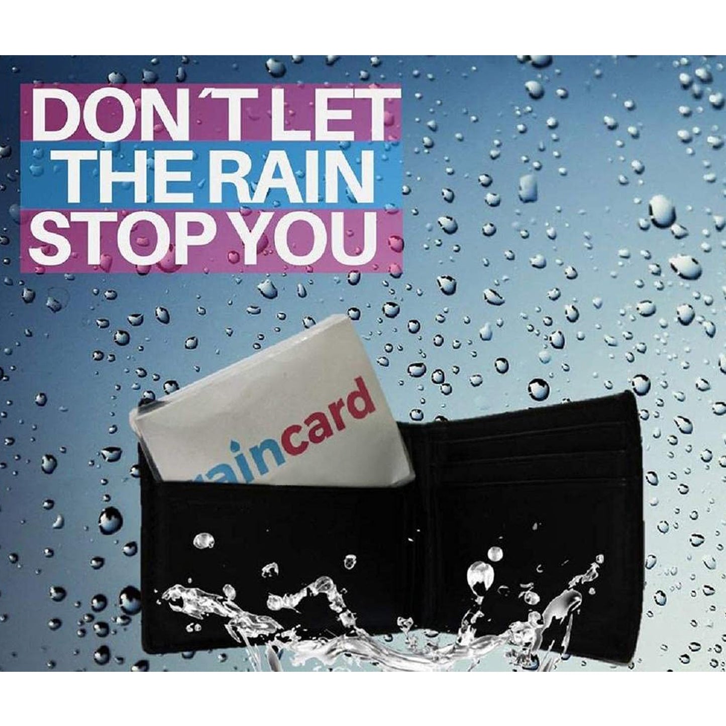 portable raincoat pouch, travel emergency poncho, credit‑card size raincoat, collapsible raincoat pouch
