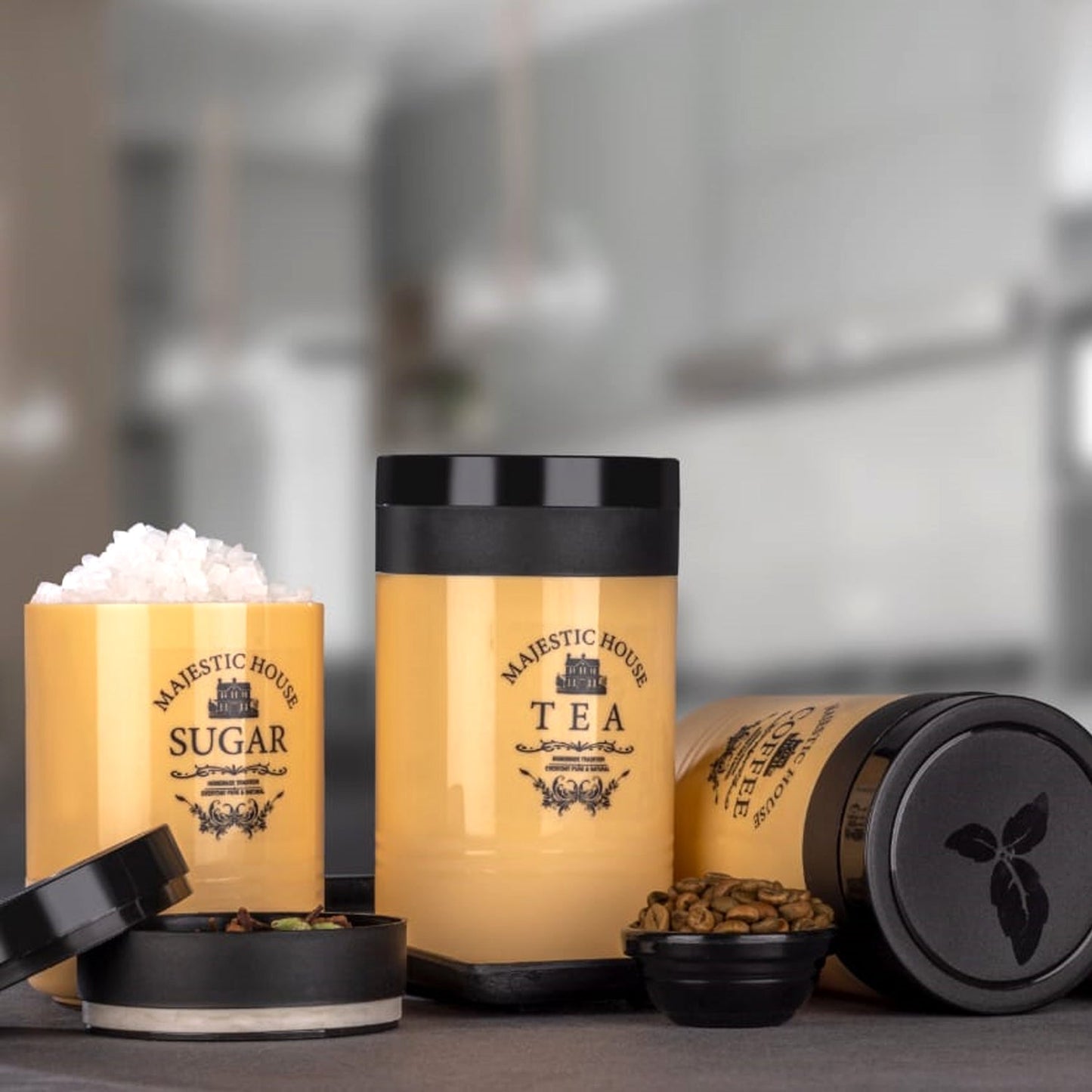 airtight kitchen containers India, labeled storage jars for kitchen, tea coffee sugar container jars, plastic storage containers with lids,