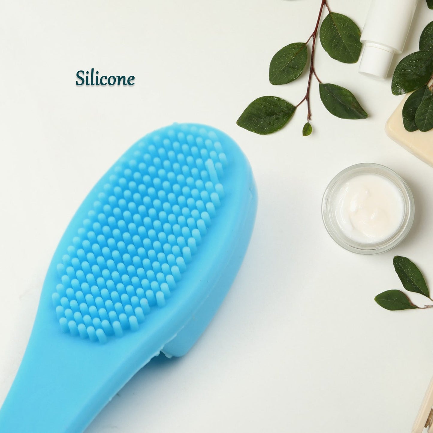 gentle finger scrubber for face wash, reusable silicone facial cleansing scrubber brush