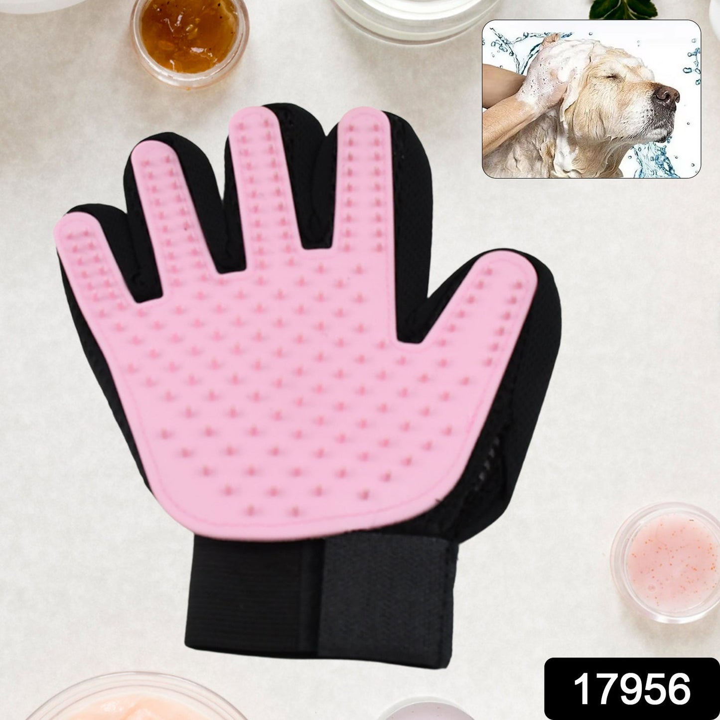 silicone body scrubber mitt in pink, shower glove for exfoliating dead skin, reusable silicone bath mitt for gentle exfoliation, hygienic silicone exfoliating glove for shower, body wash glove with soft silicone bristles, pink silicone mitt for smooth skin after shower