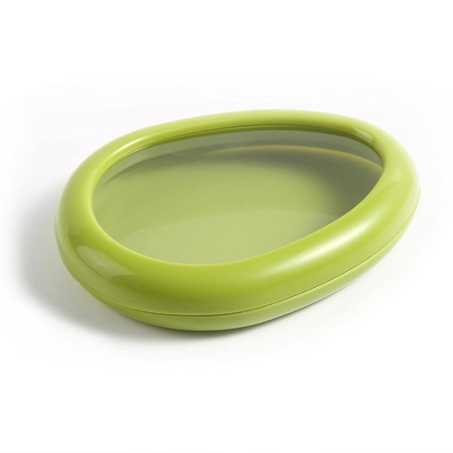reusable fruit and vegetable keeper box, compact oval produce storage container