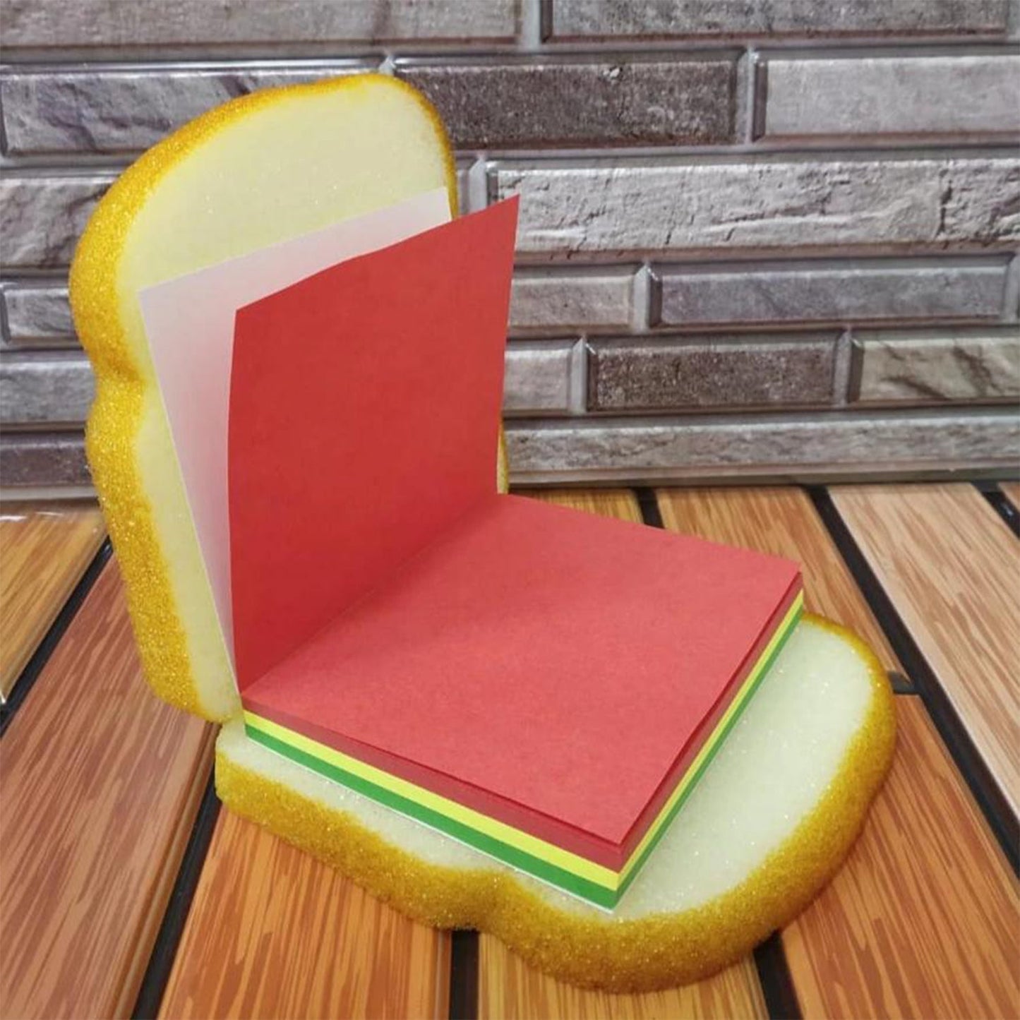 multicolor memo pad for kids, sandwich sticky pad for notes and tasks, decorative sticky notes for planners,