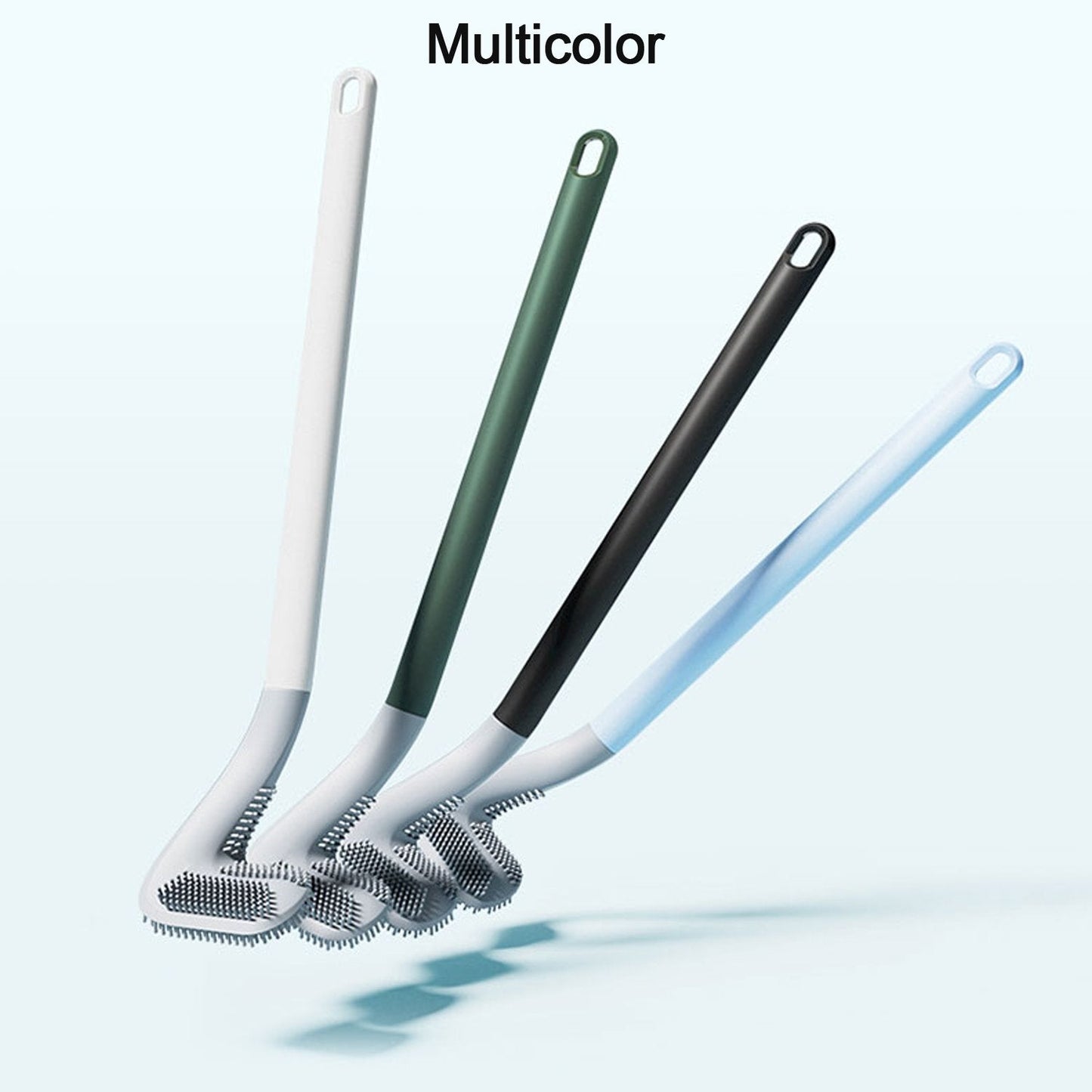 Toilet brush with a golf design theme. golf toilet brush, silicone toilet brush, wall-mounted toilet cleaner, 360 degree toilet brush, TPR toilet brush, magic hook toilet brush, toilet cleaning brush India