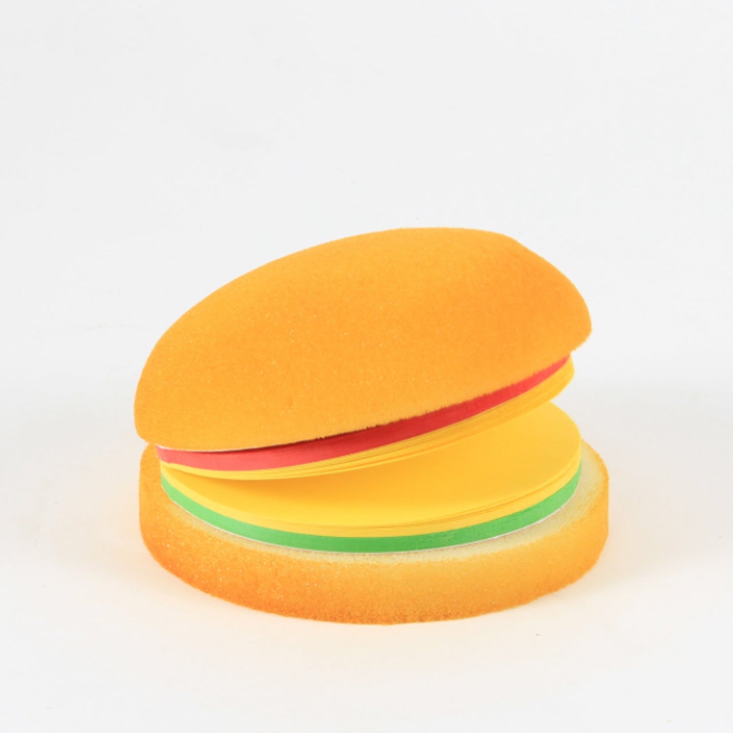 unique design sticky notes for home and school, compact burger memo pad for pocket and travel, adorable multicolor sticky note pad for creative minds