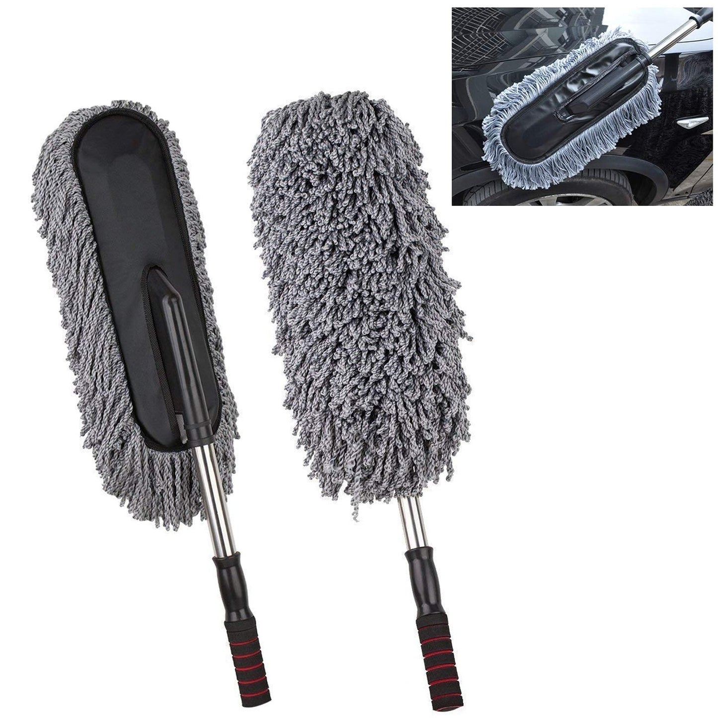 car duster, microfiber cleaning brush, car cleaning tool, long handle duster, multipurpose car brush, vehicle dust remover, interior cleaning brush