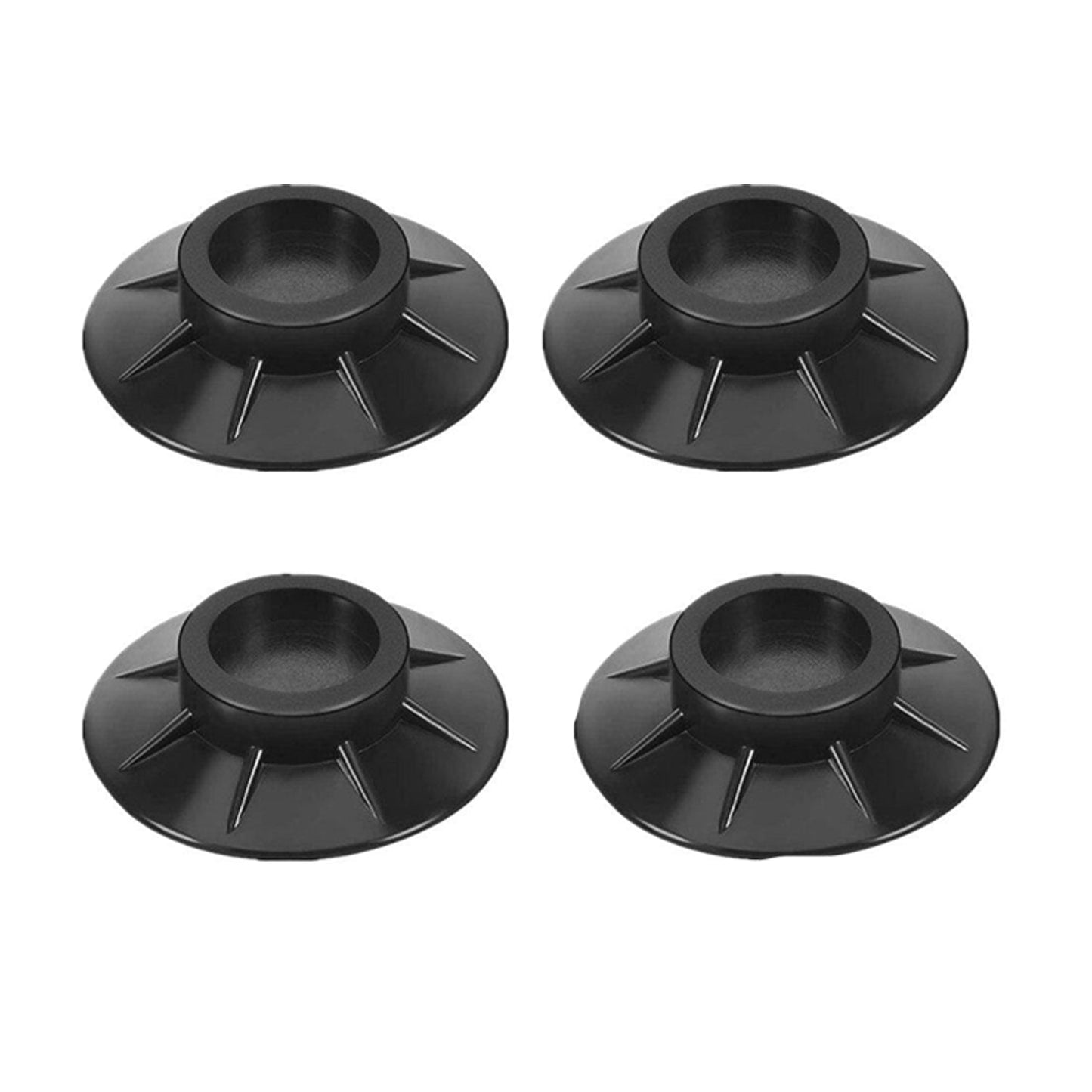 4 Pc Furniture Vibration Pad showcasing durable material suitable for various surfaces, anti-vibration furniture pads, table stabilizer pad, chair base protector, plastic furniture pad, furniture support pad, non-slip furniture feet, vibration damper pad