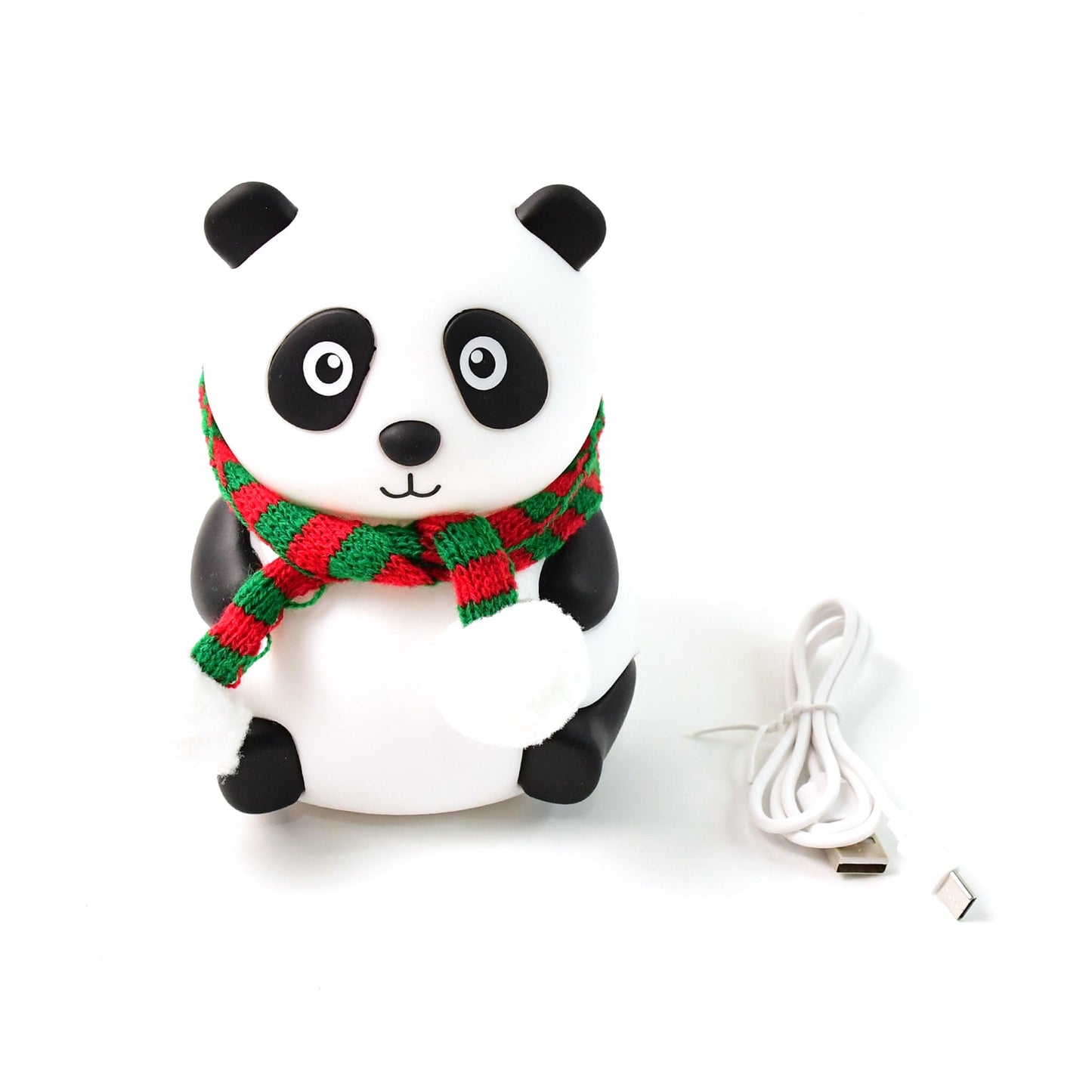 multicolor LED lamp for kids room, silicone panda lamp for bedside, cute panda night light for baby room,