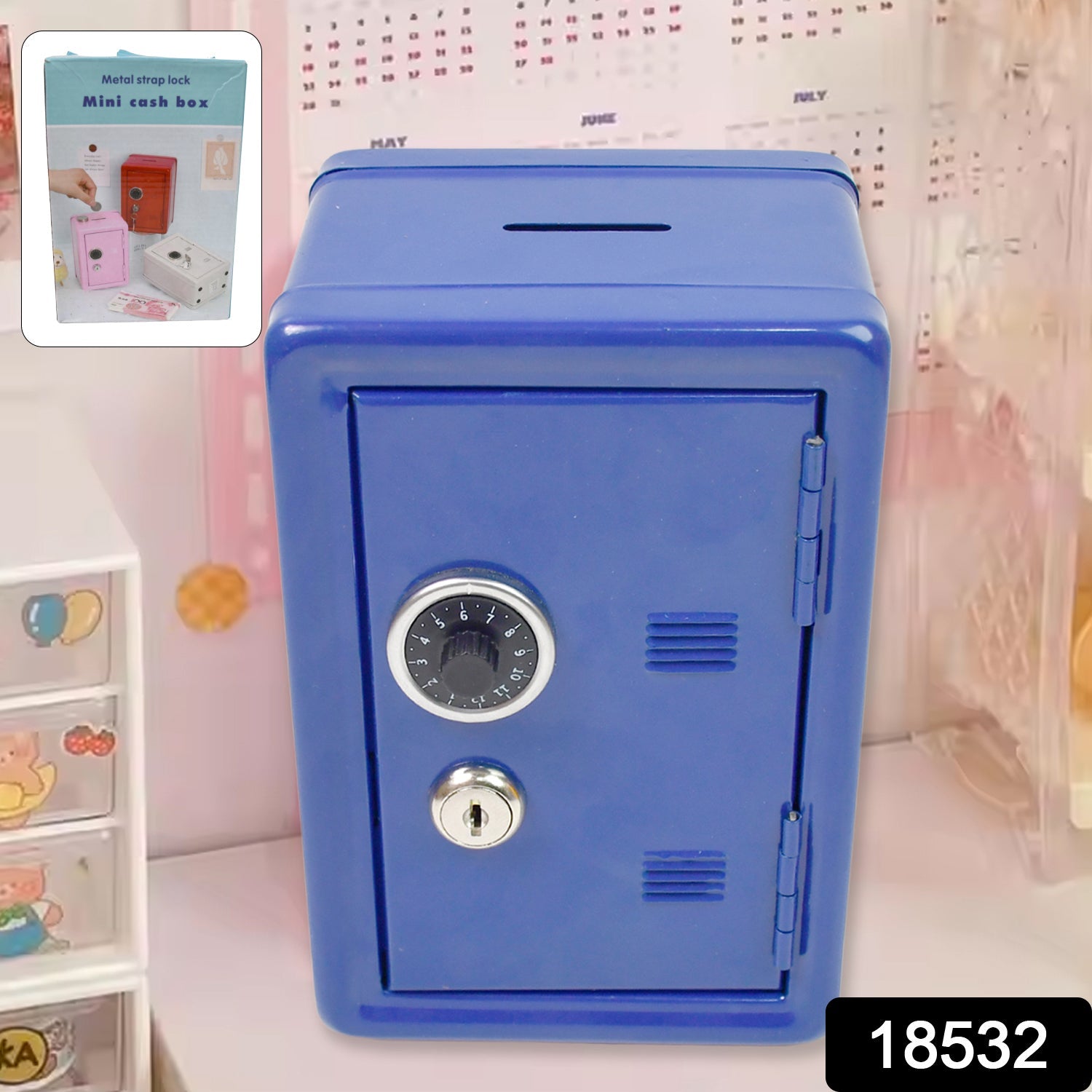 cash storage box with safety lock for children, small metal money box with key access, sturdy piggy bank for teaching kids savings, coin and cash box with strong metal build, metal piggy bank for gifting and savings, lockable savings box for students and families