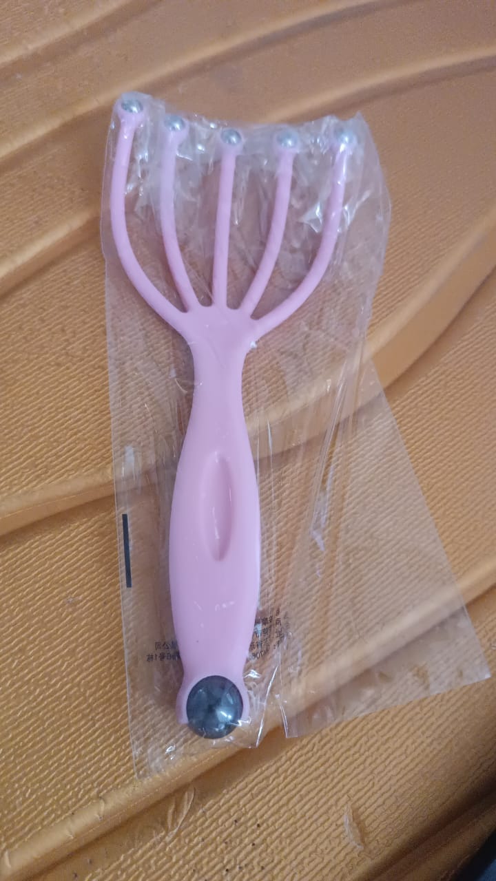 scalp massager for dandruff and relaxation therapy, easy-to-use scalp care tool for home and travel