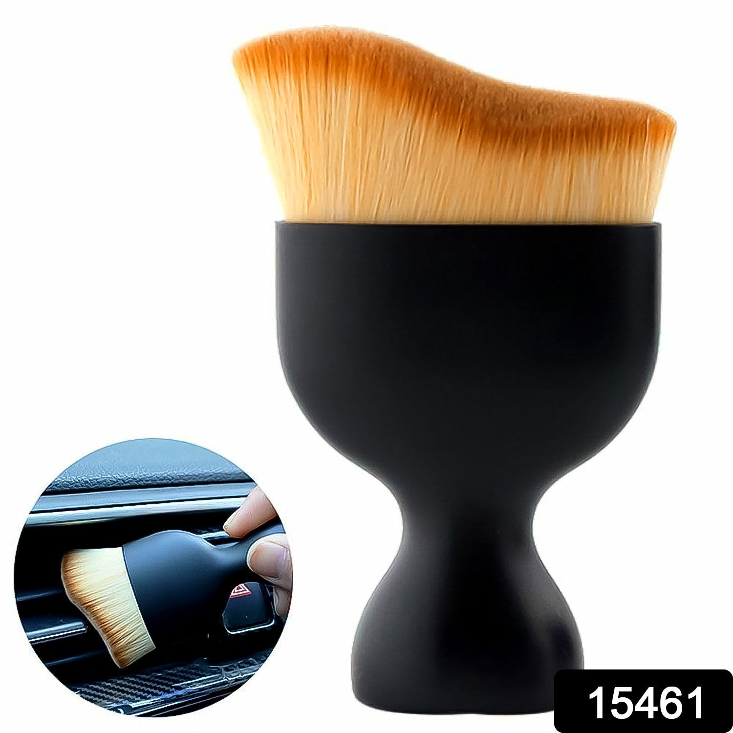 compact cleaning brushes for car interiors, dual pack car cleaning dusters with soft fibers, mini car cleaning tools for dashboard and AC vents, interior car cleaning brush for tight spaces, portable soft car brush for seats and crevices