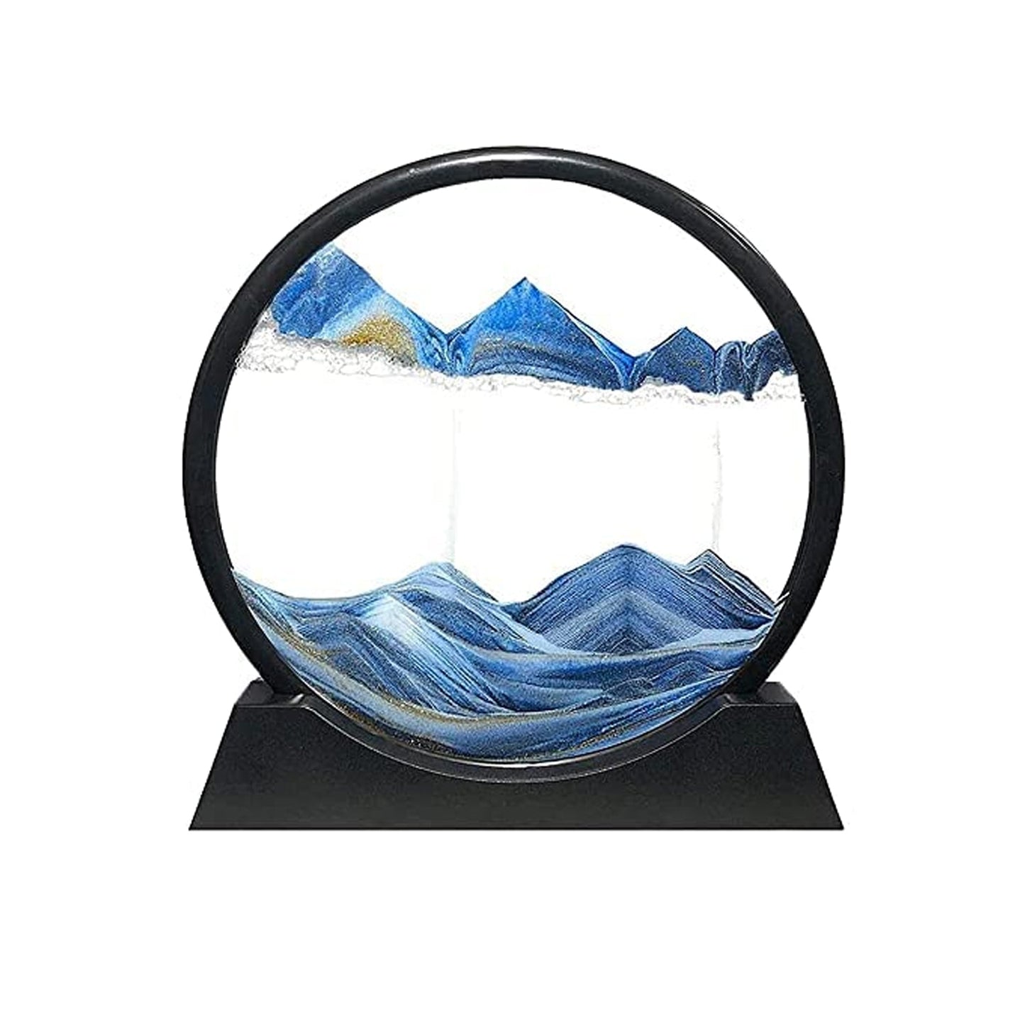 desktop kinetic sand art, sandscape flowing art frame,