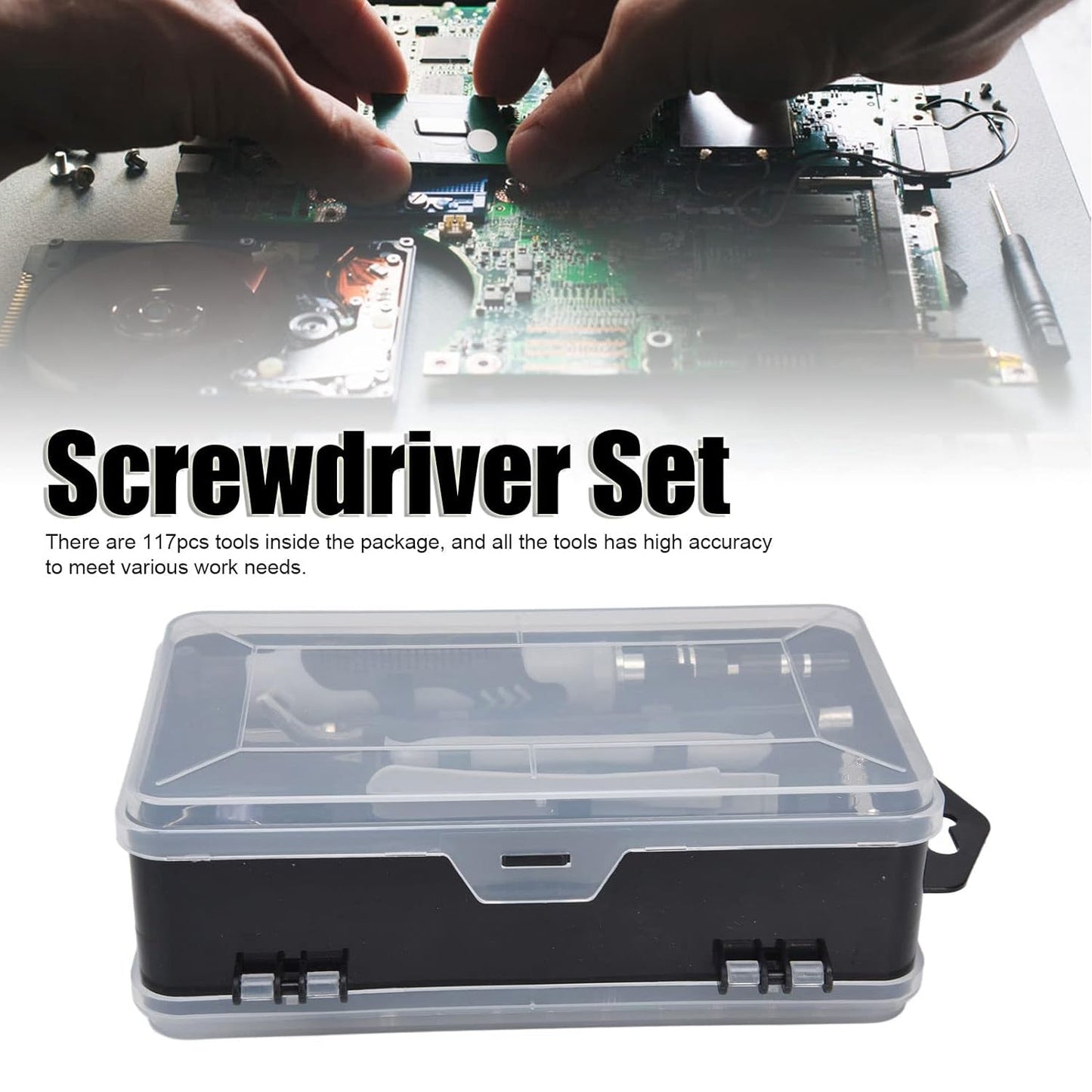 precision repair tools for PC and gadgets, electronics toolkit for engineers and students, repair kit for phone camera and watch,