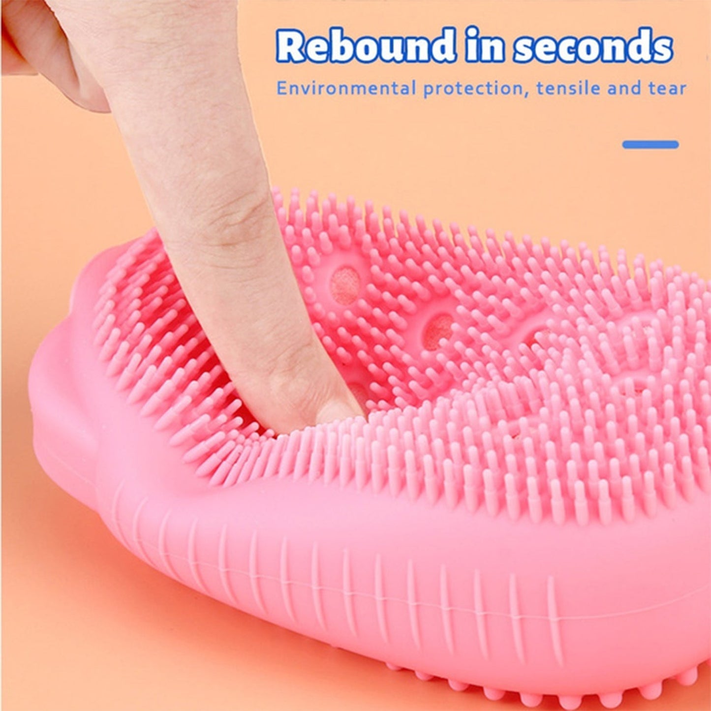 Silicone bath brush, bubble design, super soft. silicone bath brush, double sided body scrubber, soft bath brush, exfoliating bath tool, baby bath sponge, silicone body brush, deep cleansing brush, shower scrubber, body cleaning brush, wood pulp sponge, skin exfoliator tool