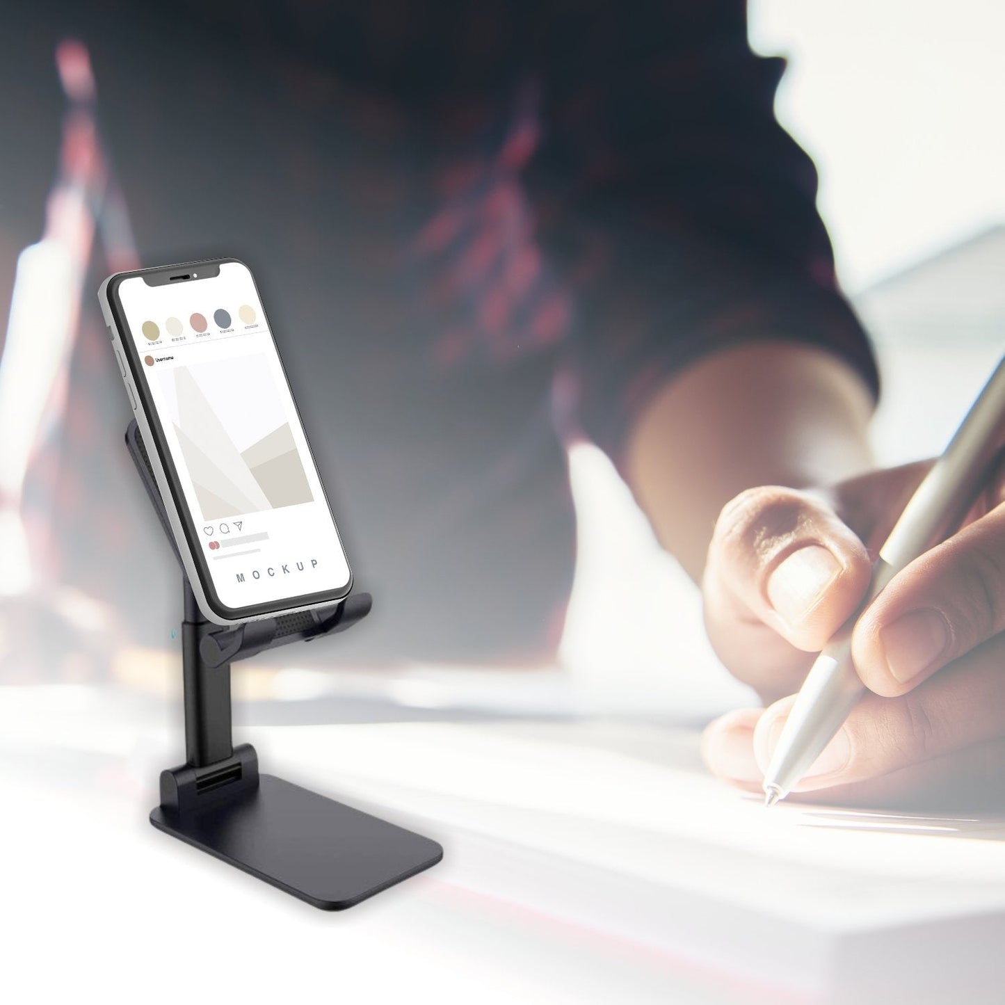 Foldable and portable mobile stand for easy use. foldable mobile stand, adjustable phone holder, tablet stand for desk, portable phone stand, iPad mini stand, universal mobile holder, desk stand