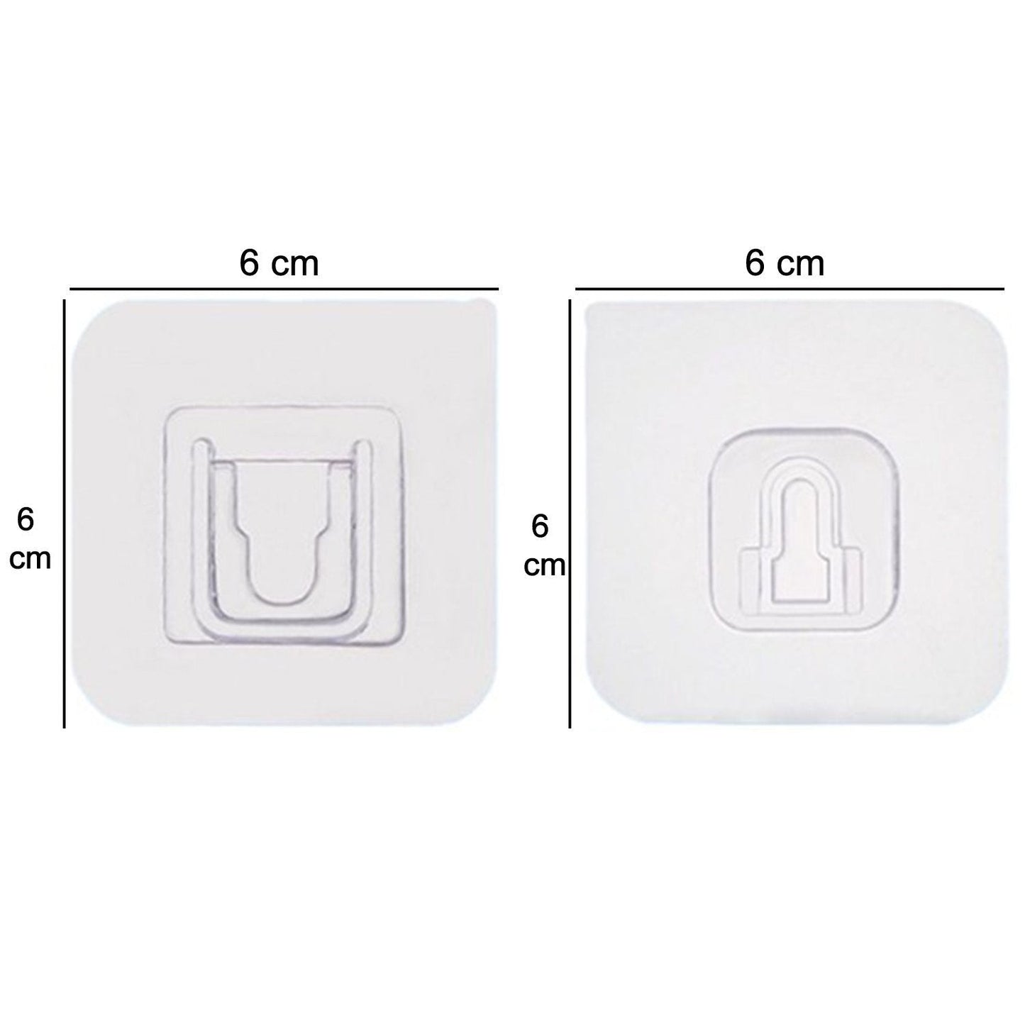 Heavy duty adhesive hooks, 20-pack, suitable for various hanging needs. adhesive wall hooks, self adhesive hooks, heavy duty hooks, plastic wall hooks, reusable wall hooks, no drill hooks, transparent wall hooks, waterproof hooks
