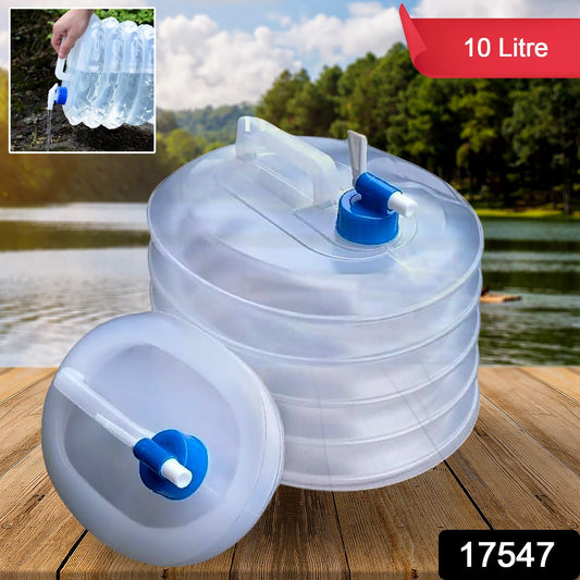 camping water container, collapsible water container, portable water jug, foldable water carrier, 10L water container, water container with tap, travel water jug, outdoor water storage