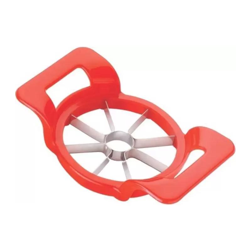 Multi-color apple cutter for easy slicing. apple cutter slicer, 8 blade fruit slicer, stainless steel apple corer, apple cutter for guava pear, kitchen fruit divider, apple slicer with handle