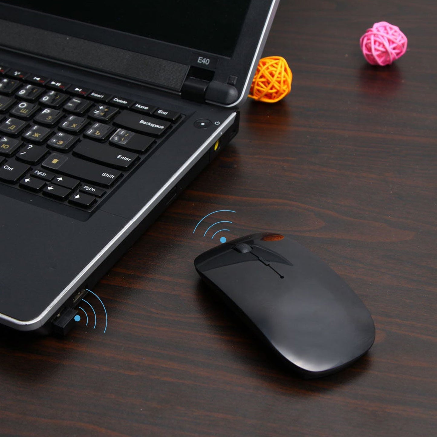 Wireless mouse for laptop, PC, Mac, and iPad, sleek design. wireless mouse, cordless optical mouse, slim computer mouse, laptop mouse, nano USB receiver mouse, 3 DPI wireless mouse, travel mouse for PC