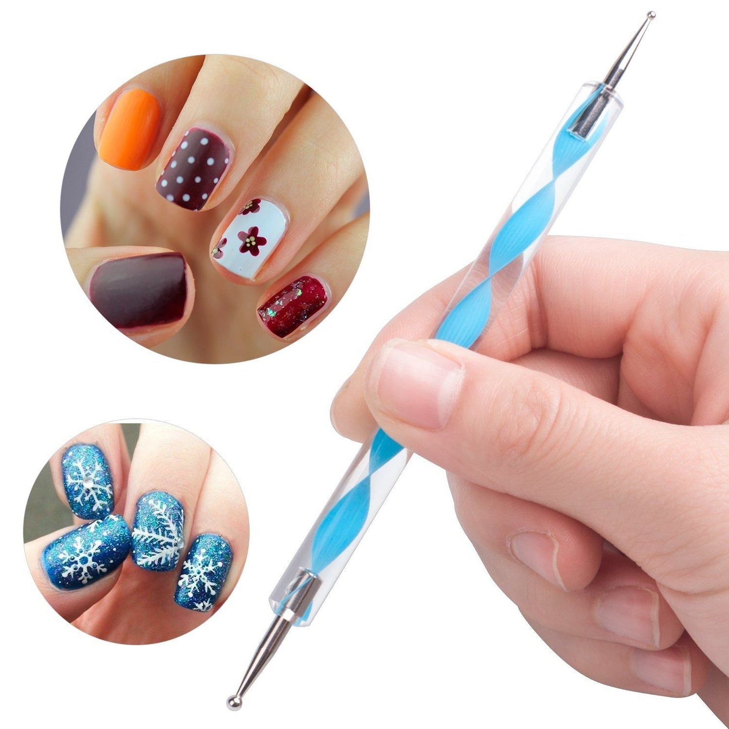 5 pcs nail art tool set, beauty tools for nail design, nail styling tools for women