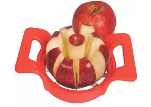 Apple cutter with multi-color design. apple cutter slicer, 8 blade fruit slicer, stainless steel apple corer, apple cutter for guava pear, kitchen fruit divider, apple slicer with handle