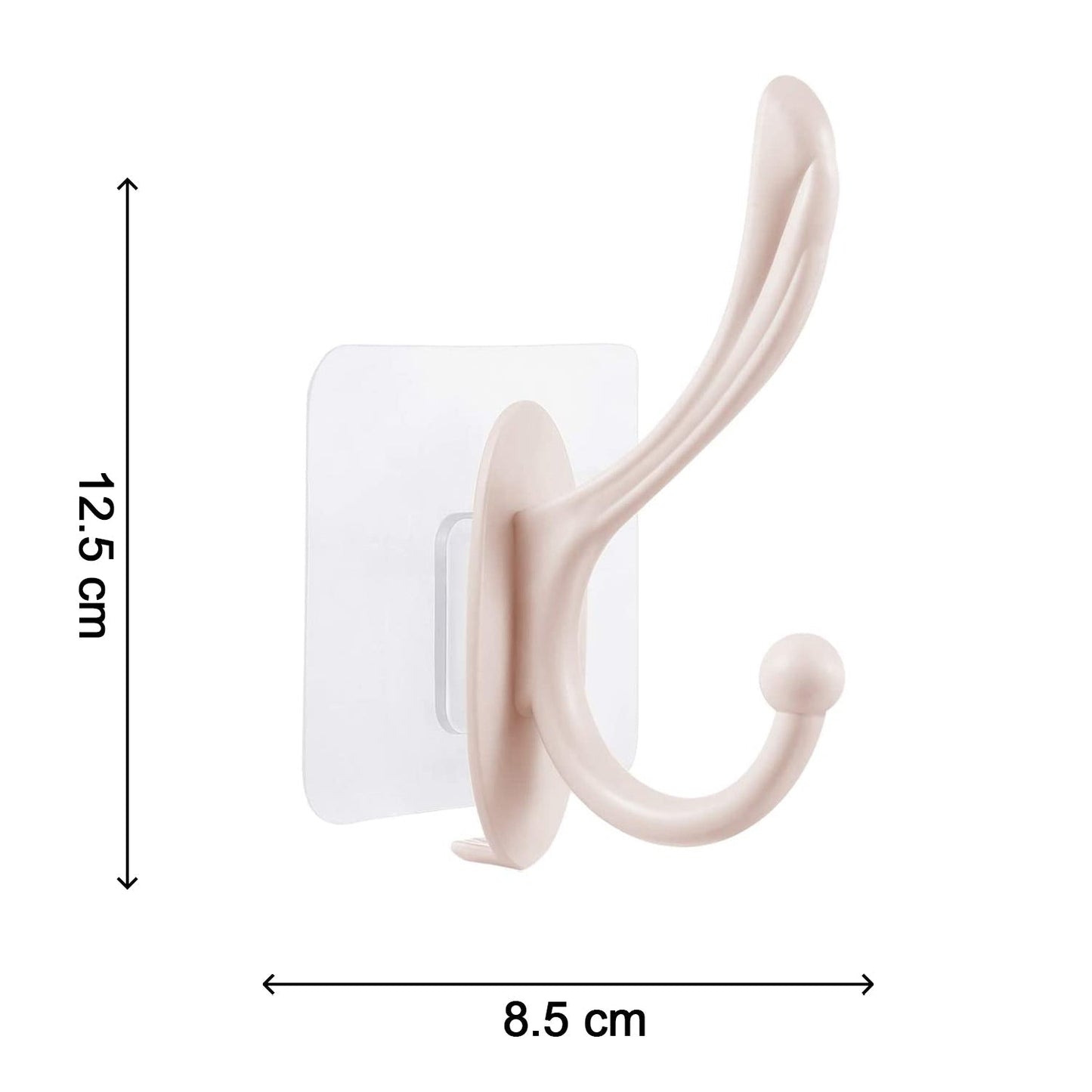 Plastic self-adhesive wall hook, versatile use. adhesive wall hook, waterproof wall hook, kitchen towel hook, bathroom hook, oil proof wall hanger, key holder, self adhesive hook, no drill hook