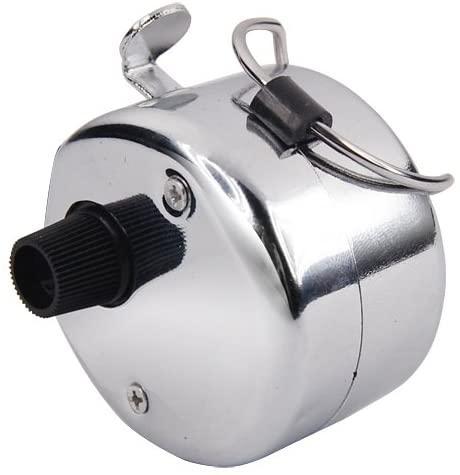 Handheld tally counter with 4-digit display. manual tally counter, 4 digit hand counter, metal tally counter, people counting tool, mechanical clicker, sports lap counter, inventory tally, hand click counter, attendance counter, finger ring tally counter