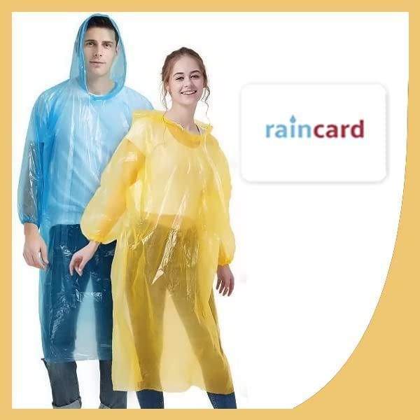 lightweight compact raincoat wallet size, wallet raincoat set for rainy season, reusable rain card cover set,