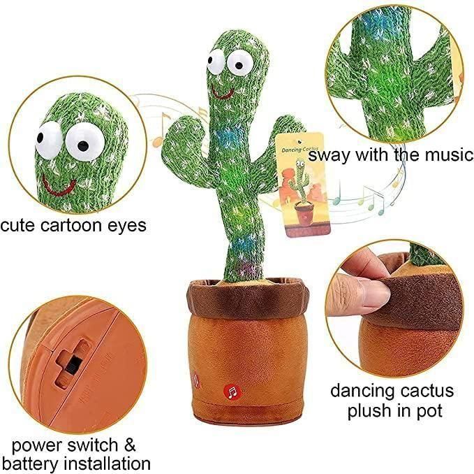 best LED musical dancing cactus toy for kids in India, singing and talking plush toy cactus with lights, mimicry cactus toy with music and dance, interactive LED cactus toy for children, kids dancing plush toy with LED and sound, talking and singing cactus plush for toddlers, LED light-up musical cactus toy for fun play, interactive cactus plush toy with mimicry and music, dancing LED cactus toy for kids entertainment, plush cactus toy with singing and talking feature