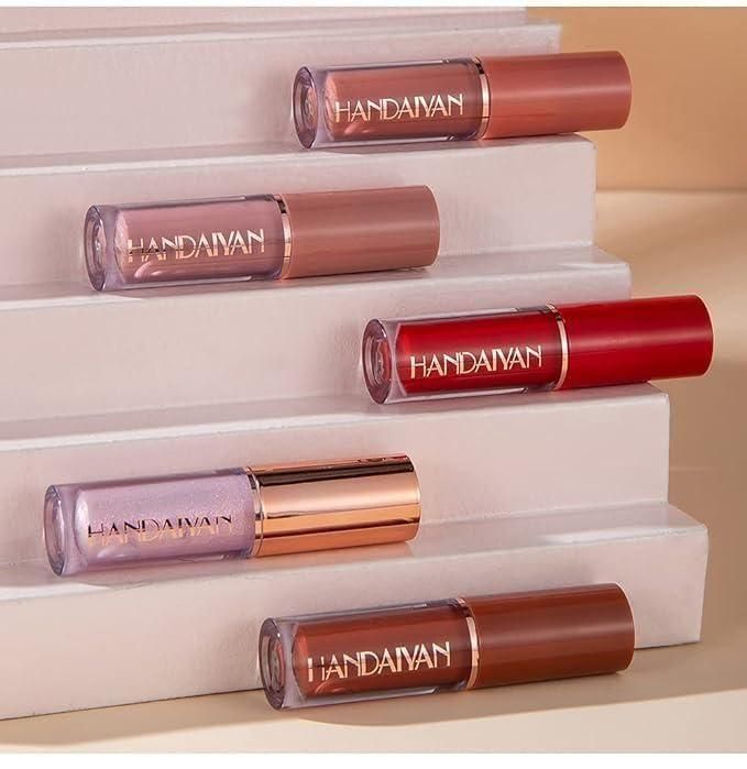 waterproof liquid lipstick for women, smudge proof matte lip color set, long-lasting lipstick multicolor shades, velvet finish lipsticks pack, matte lipstick set for daily wear,