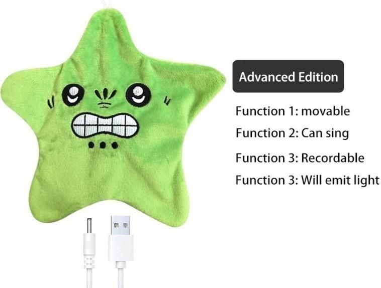 interactive learning toy for babies, baby talking star with sound, plush star toy with voice playback, cute talking star toy for infants, rechargeable plush baby toy with lights and sound, educational talking toy for babies, soft plush star with baby sounds, interactive star plush toy for toddlers