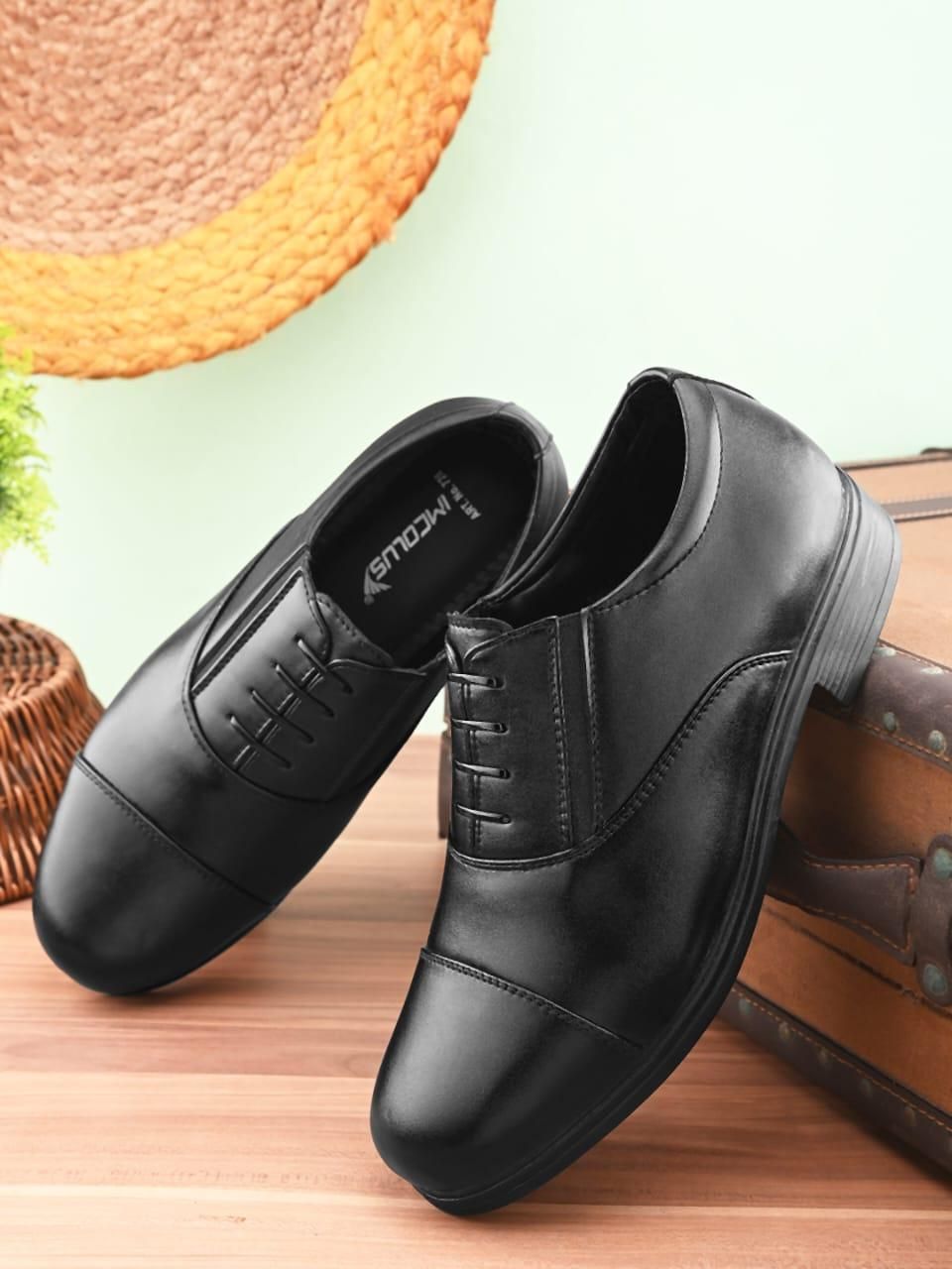 men’s formal shoes, black formal shoes men, lace-up shoes men, synthetic formal shoes men, airmix sole shoes men, men’s office shoes, men’s dress shoes black,