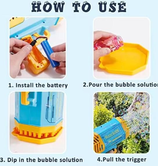 bubble gun for kids, automatic bubble blower, soap bubble gun, bubble blower toy, kids bubble machine, light and sound bubble gun, outdoor bubble toy, automatic bubble toy, bubble gun with lights, bubble blower for children