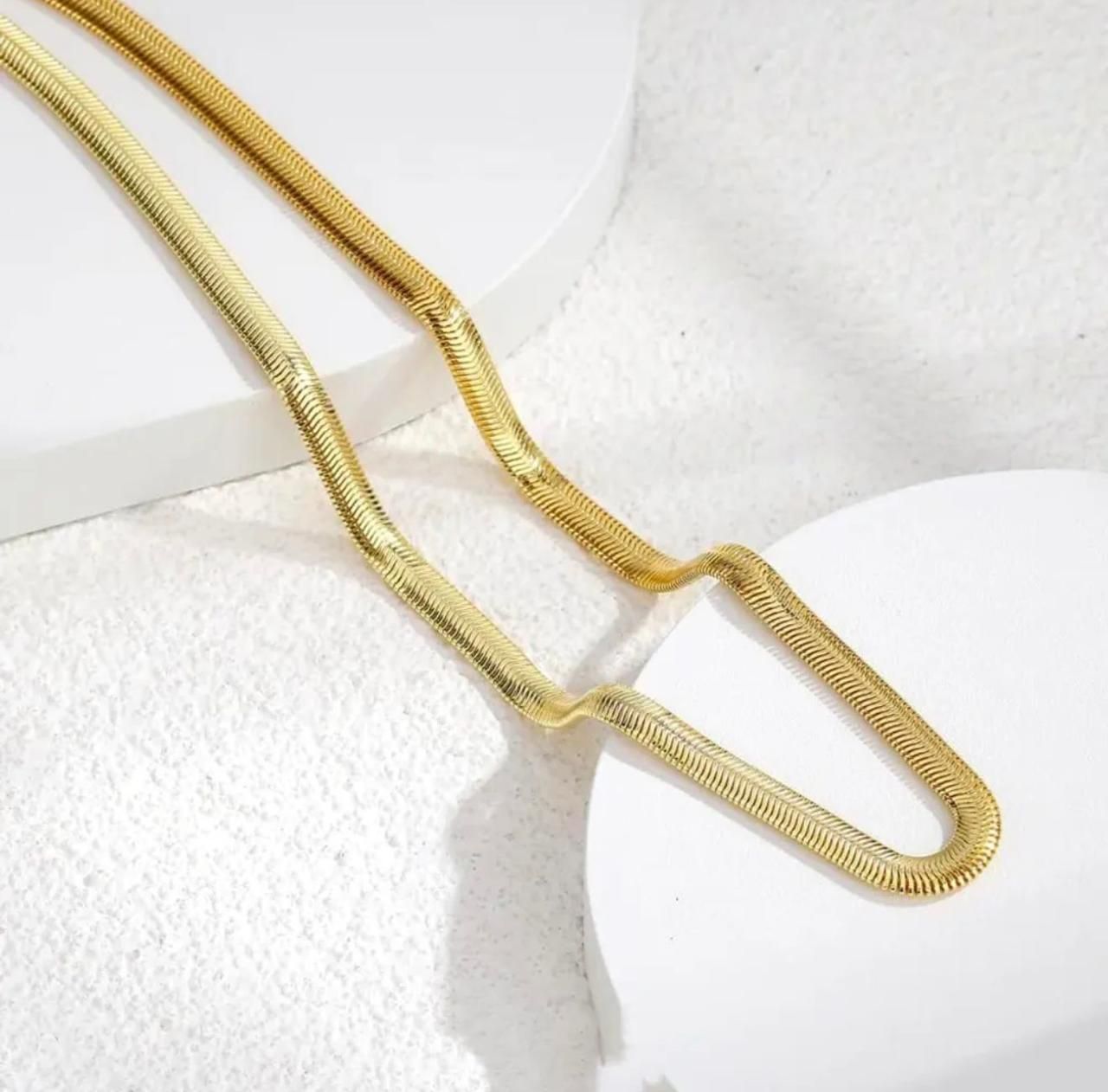Men’s Golden Snake Chain – Gold Plated Stainless Steel Casual Necklace, men’s gold plated snake chain, golden snake chain for men, stainless steel gold chain men, casual men’s chain gold plated, men’s gold chain necklace, pack of 1 gold chain, durable snake chain for men, men’s fashion gold chain, lightweight gold plated chain men, daily wear gold snake chain, stylish men’s gold chain, men’s chain for casual wear, gold plated stainless steel chain men, affordable gold chain for men, men’s necklace gold plat