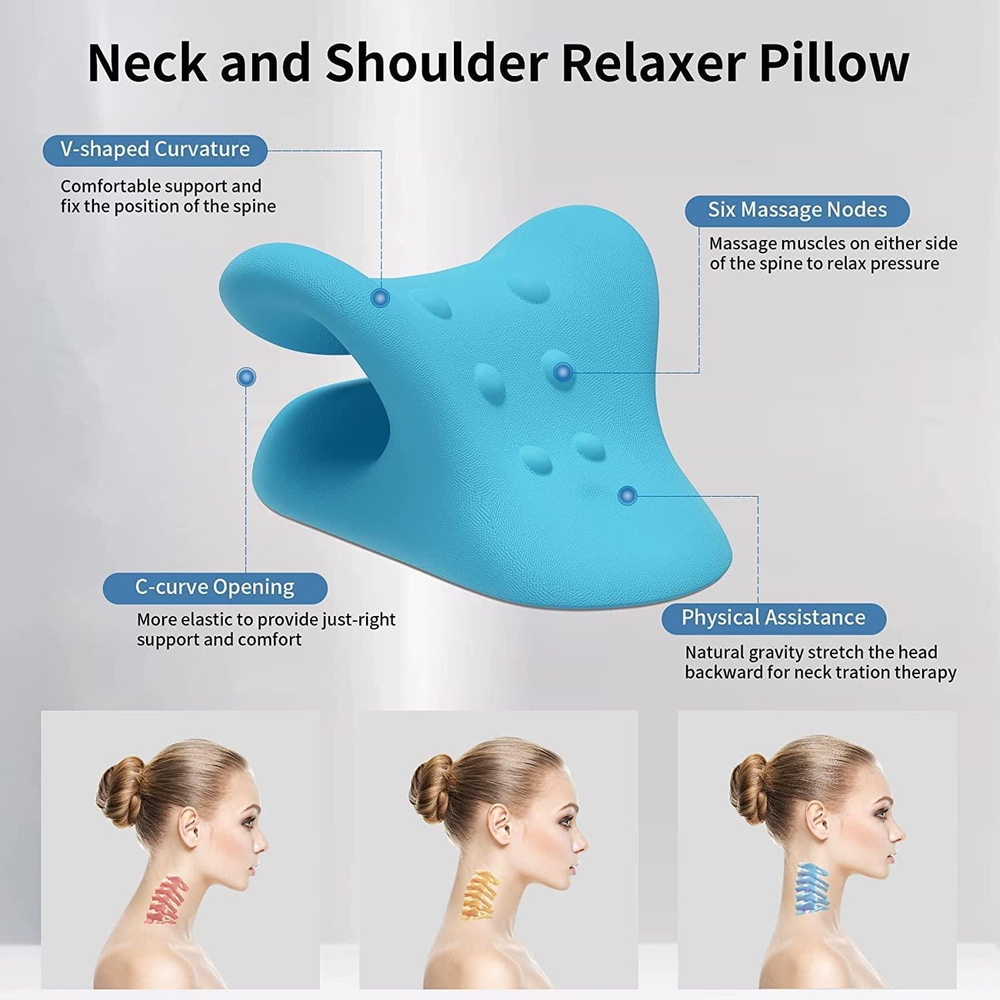 neck relaxer pillow, cervical pillow for neck pain, neck support pillow, cervical spine alignment pillow, pain relief pillow for neck, neck massager pillow, best pillow for cervical pain, orthopedic neck pillow, neck stretcher pillow, neck relaxer massager, cervical traction pillow,