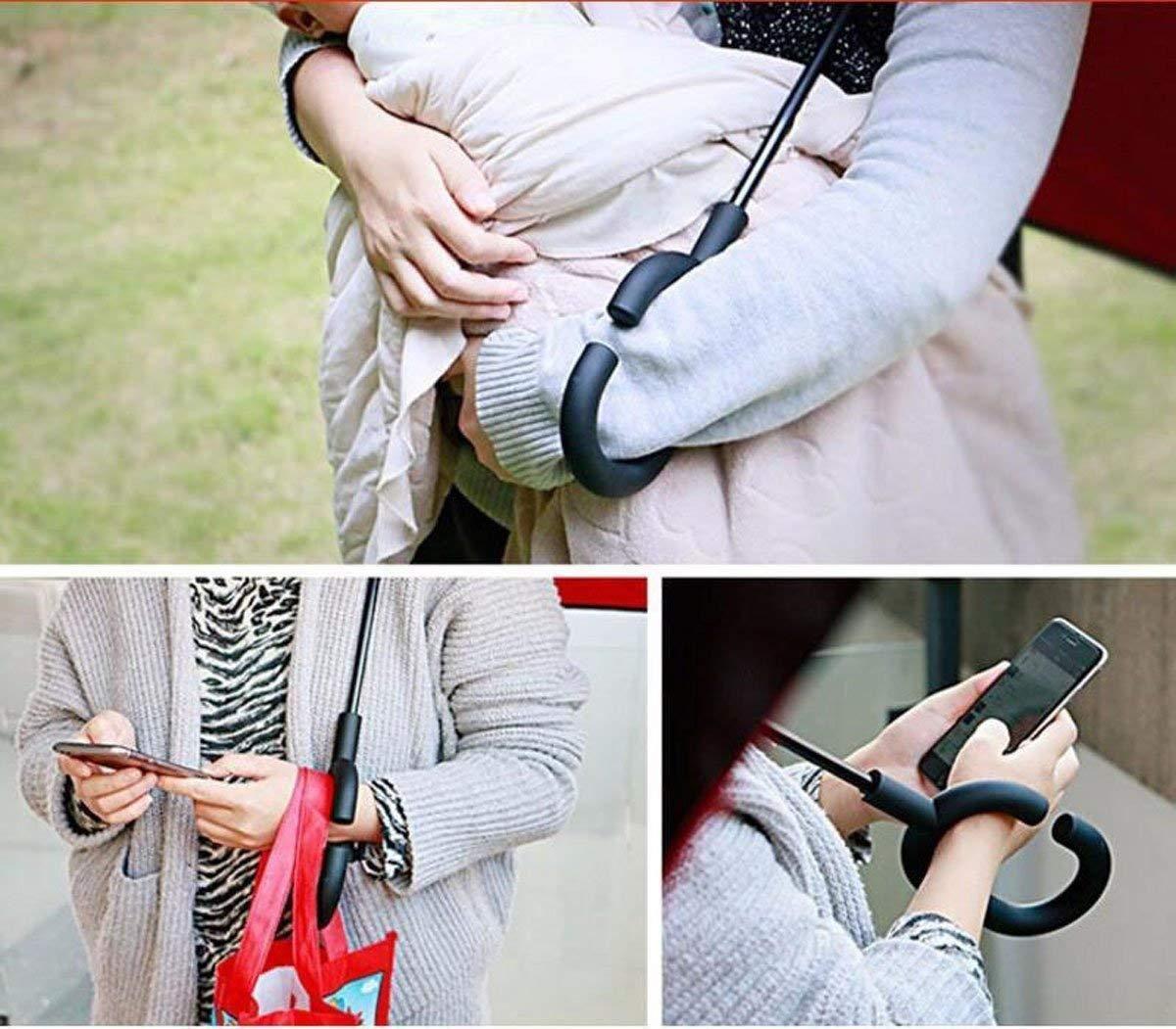 ergonomic umbrella men women, waterproof foldable umbrella, men and women rain umbrella, portable umbrella with c-handle, rain umbrella reversible