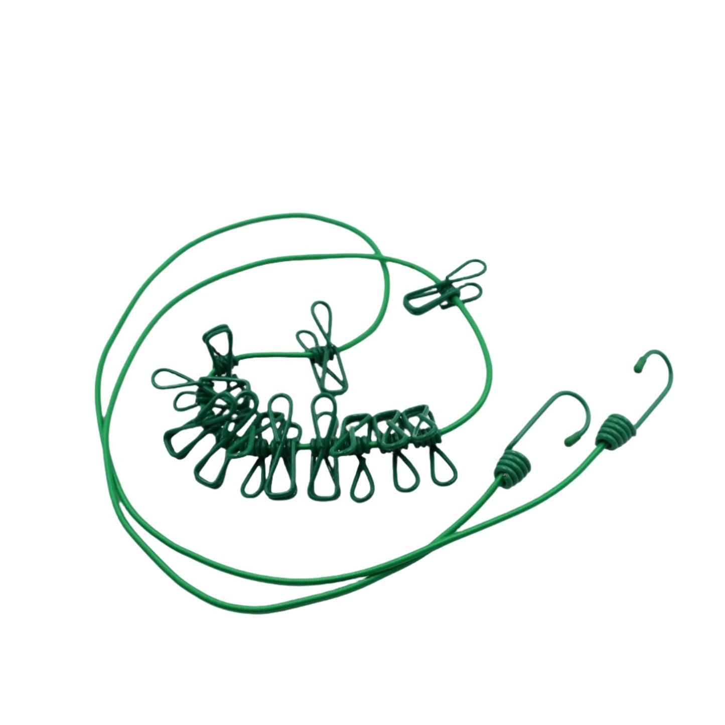 Metal clip drying rope for clothes, elastic drying rope, travel clothesline, portable clothesline, camping clothes drying rope, clothesline with clips, travel cloth rope, elastic clothesline