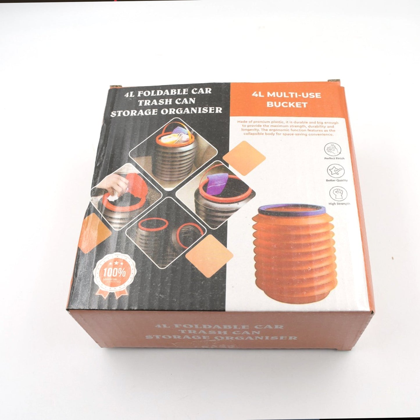 storage bucket with foldable design, car wash foldable bucket, kitchen foldable dustbin, bucket for home and travel, outdoor camping water container,