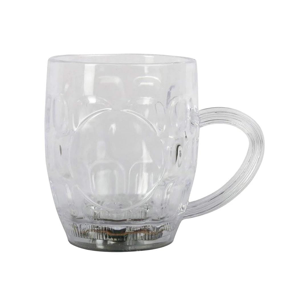 Rainbow LED glass cup with changing colors. LED glass cup, light up party mug, rainbow LED mug, flashing acrylic cup, color changing drinkware, LED drink glass, party beverage mug