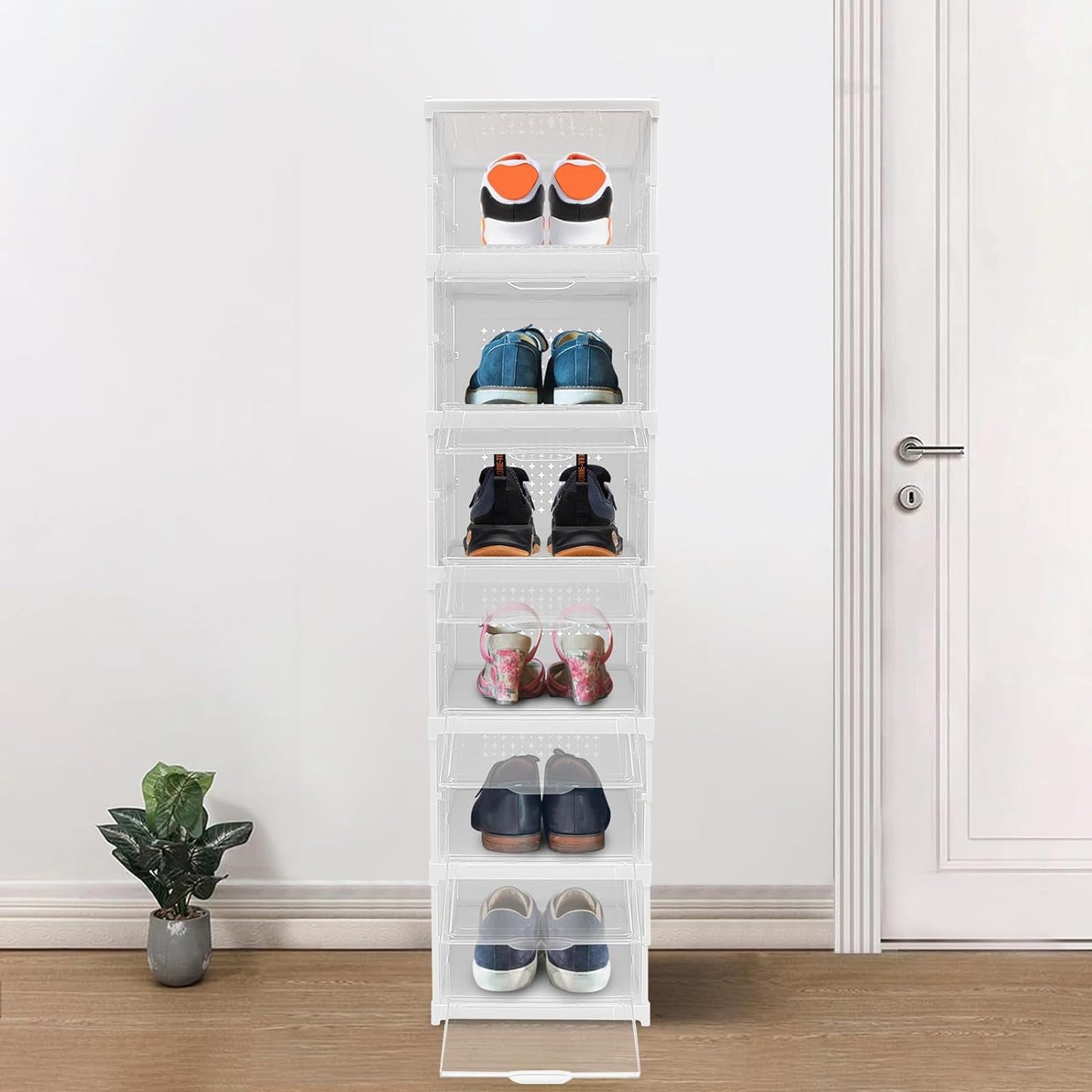 foldable closet and bathroom utility trolley storage rack