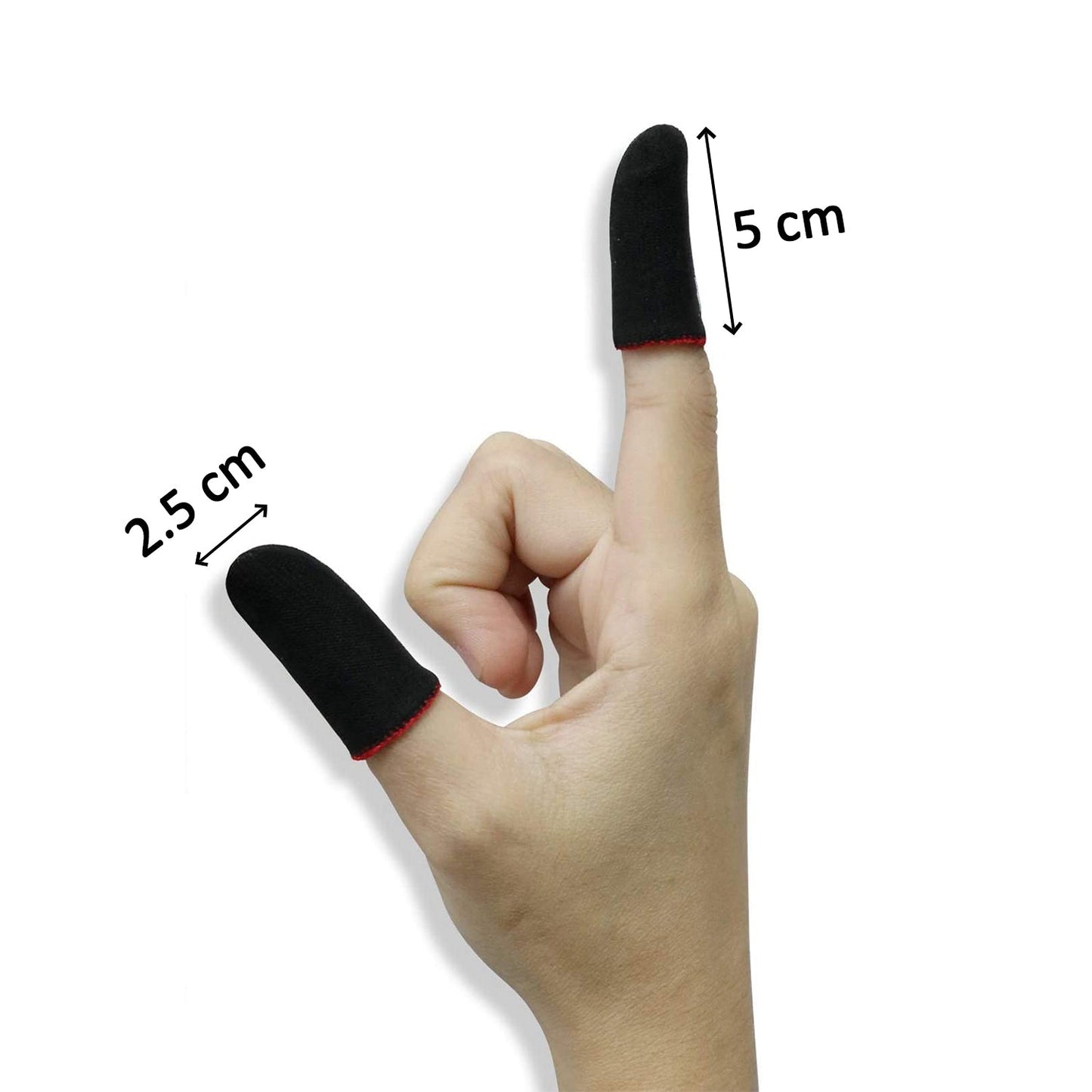 breathable spandex gaming sleeves 4 pair pack, universal fit mobile game finger covers India, washable gaming finger sleeves set