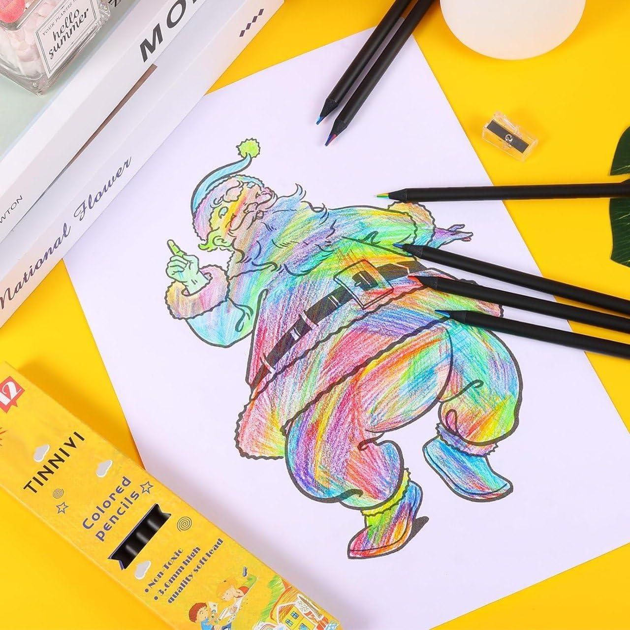 colored pencils set, rainbow pencils for kids, pre-sharpened pencils, multicolor drawing pencils, writing and drawing pencils, colored pencils India, kids coloring pencils, art pencils set, pre-sharpened colored pencils, rainbow color pencils